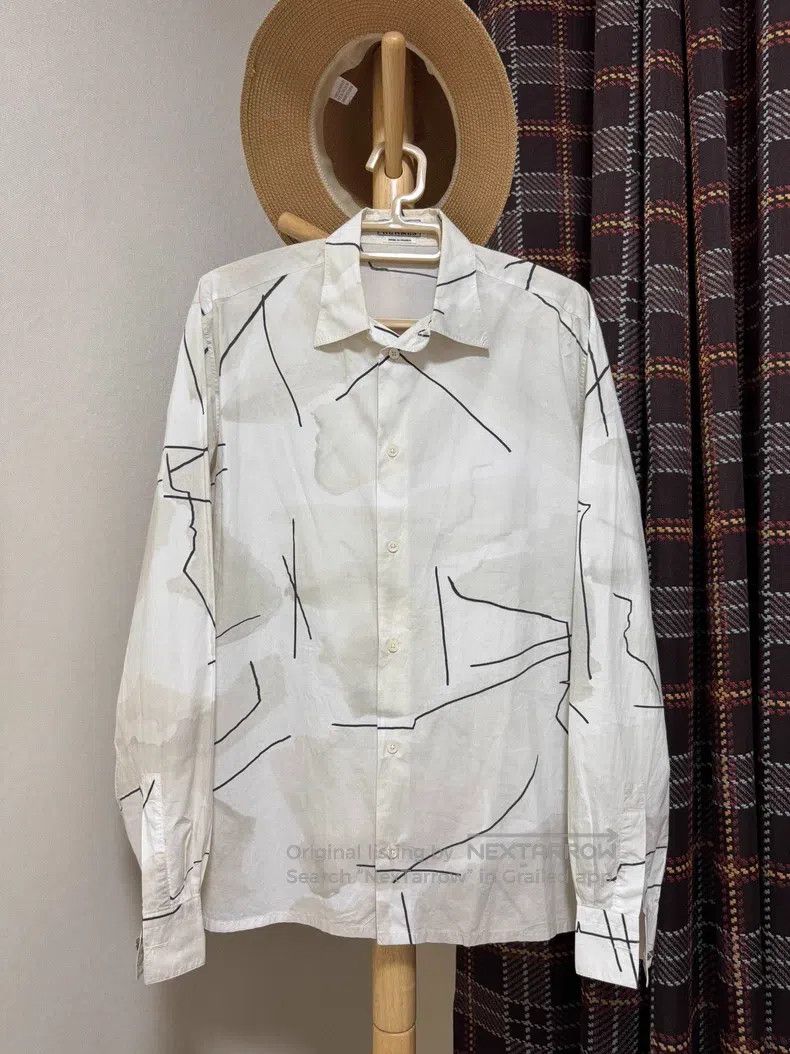 Hermes Hermes Casual shirt. Full body ink line pattern, lightweig Size US XXS / EU 40 - 1 Thumbnail