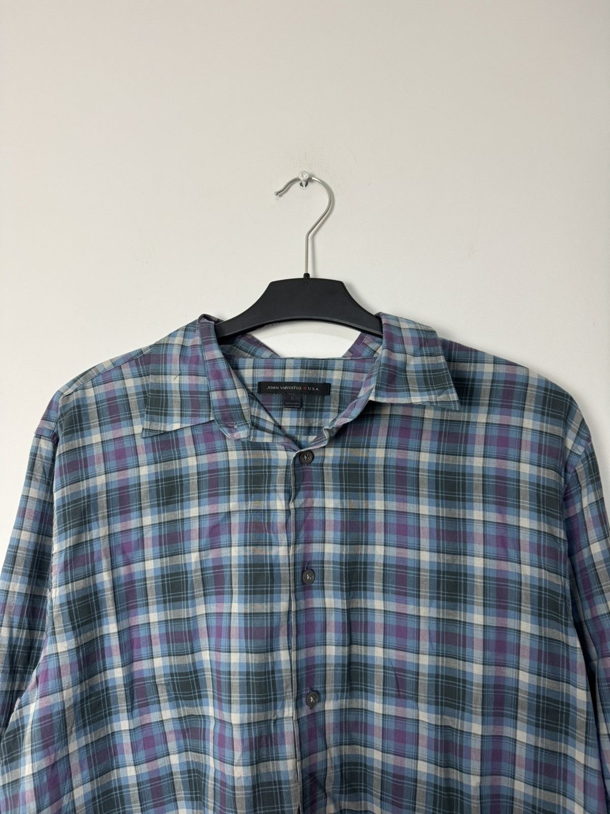 John Varvatos Vintage John Varvatos USA long sleeve check shirt luxury Size US XL / EU 56 / 4 - 2 Thumbnail