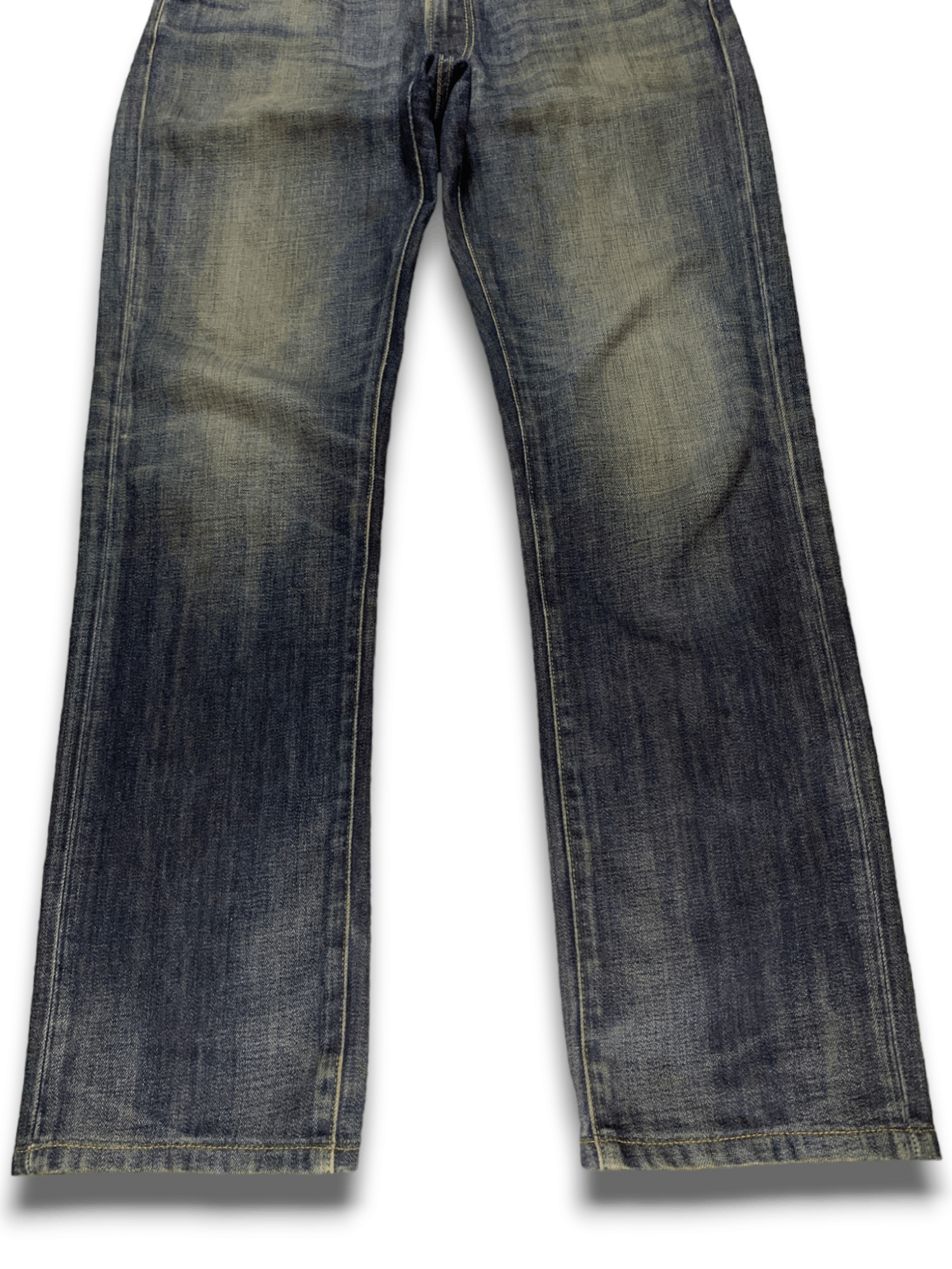 Japanese Brand × Uniqlo Vintage Japanese Uniqlo Kaihara Fabric Loose Jeans 34x32 Size US 34 / EU 50 - 5 Thumbnail