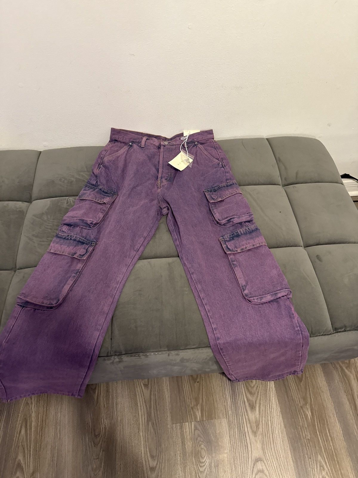 MNML Baggy Cargo pants Size US 29 - 2 Thumbnail