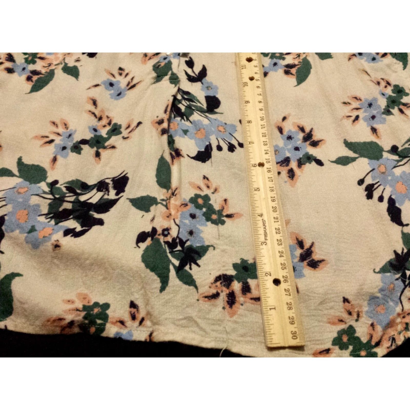 Lucky Brand Lucky Brand Blouse Shirt Womens Small 3/4 Sleeve Multicolor Floral Round Neck Pullover Size S / US 4 / IT 40 - 6 Thumbnail