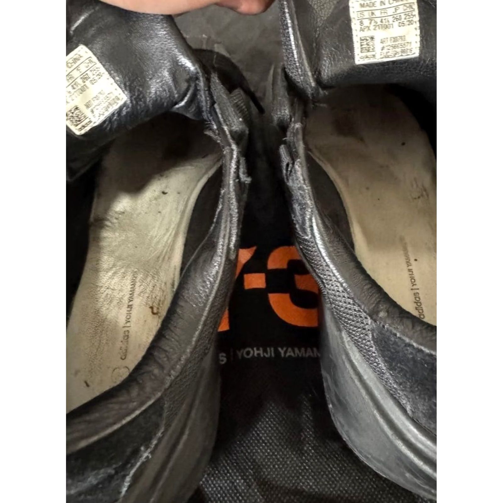 Y-3 Y-3 Sneakers Black Men 8.0US JPN Collabo 2 Pair Set/Storage Bag Included Sneaker Size ONE SIZE - 4 Thumbnail