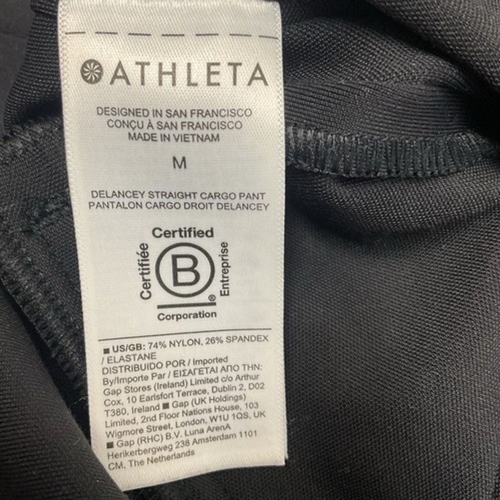 Athleta Athleta Black Delancey Straight Cargo Pants Pristine Women M Size 30" / US 8 / IT 44 - 3 Thumbnail