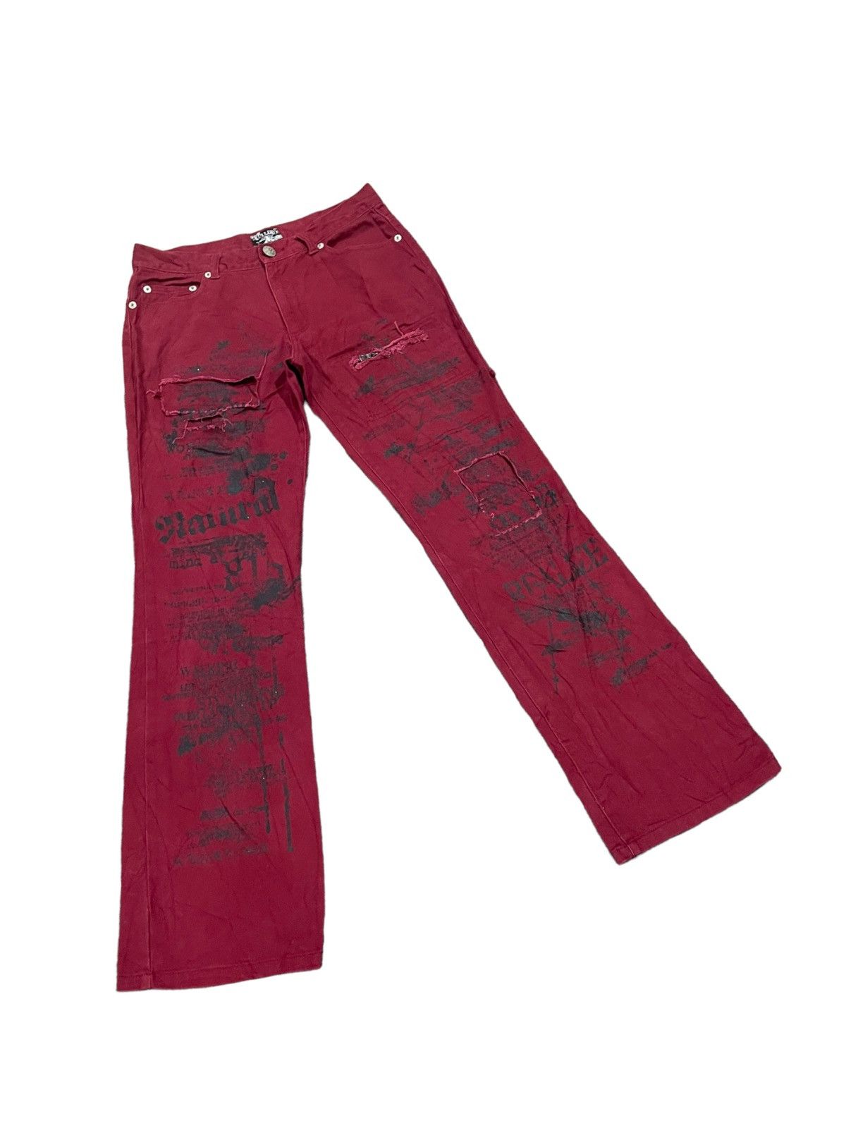 If Six Was Nine × Japanese Brand × Le Grande Bleu (L.G.B.) Japanese Skulldeos Bones Of Cerebral Cranium Jeans Size US 32 / EU 48 - 9 Thumbnail