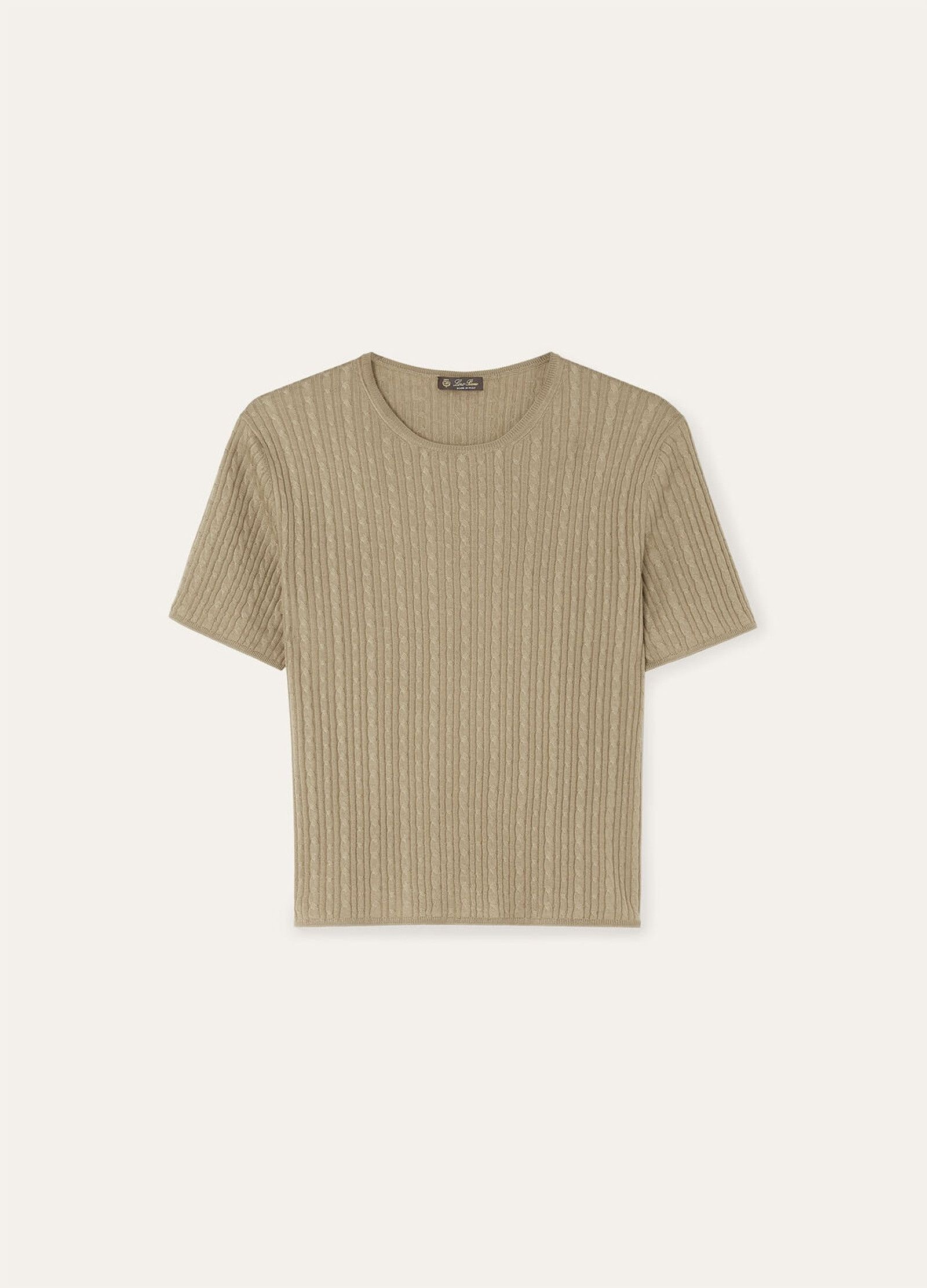 Loro Piana o1srvl11e0526 FAP0699 Rimella Crewneck Sweater in Beige Size M / US 6-8 / IT 42-44 - 1 Thumbnail
