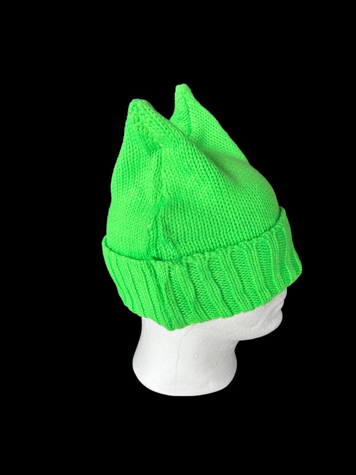Japanese Brand × Kapital × Vintage ☠️ DEVIL HORN knitt Japanese style Beanie Hats ☠️ Size ONE SIZE - 2 Thumbnail