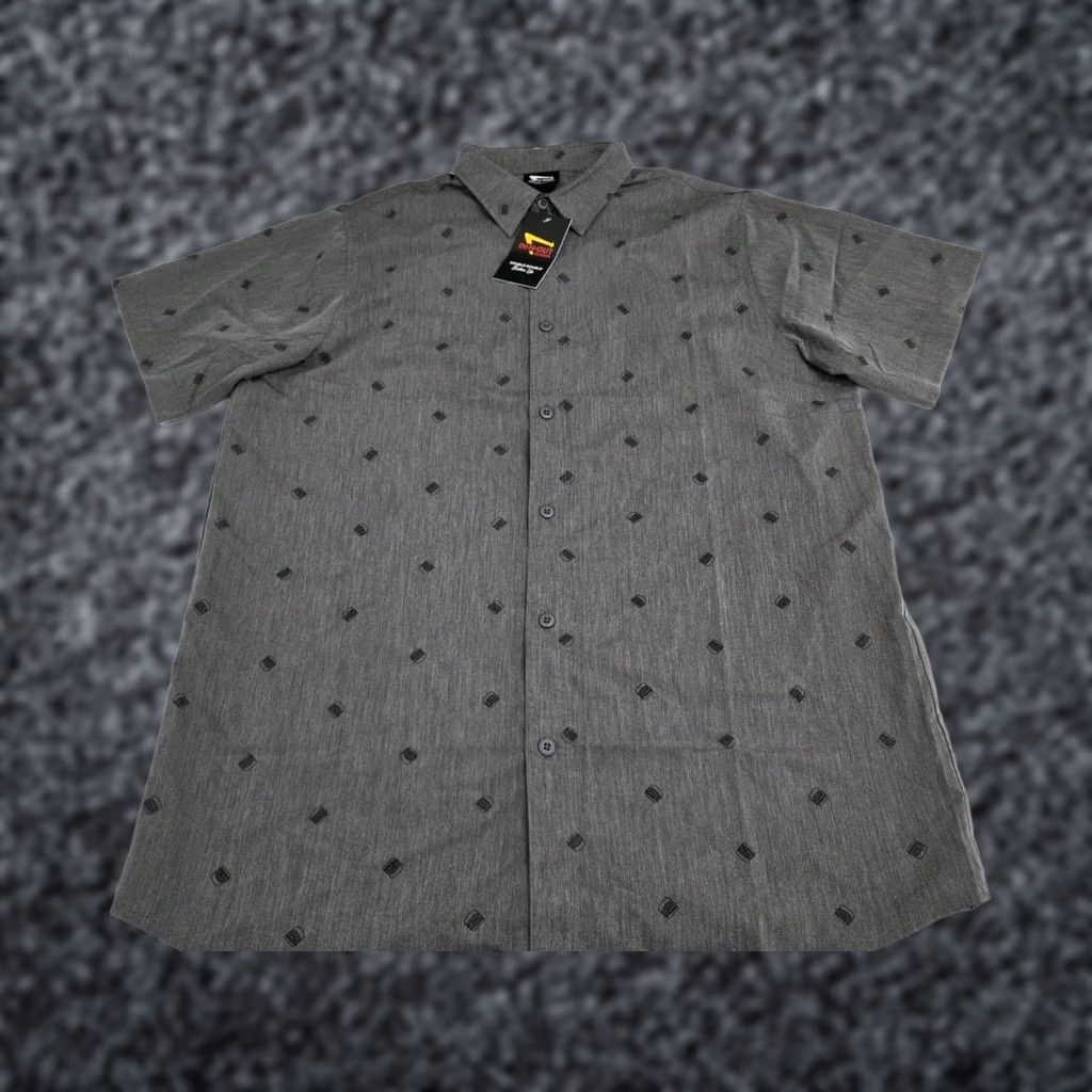 Doublet Shirt Mens L Grey NWT Out Double Short Sleeve Button Size US L / EU 52-54 / 3 - 1 Thumbnail