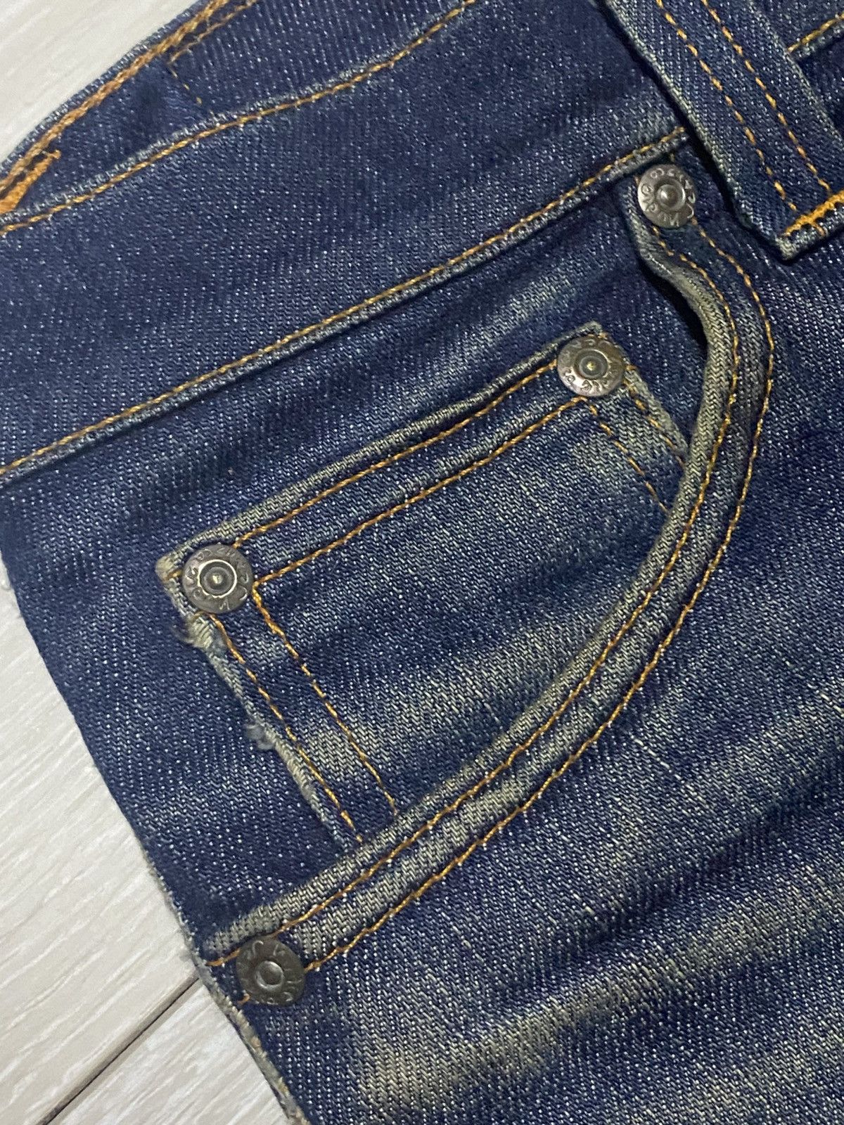 Nudie Jeans Nudie Nj 1495 Mud Wash Distresses Slim Fit Jeans Size US 29 - 7 Thumbnail