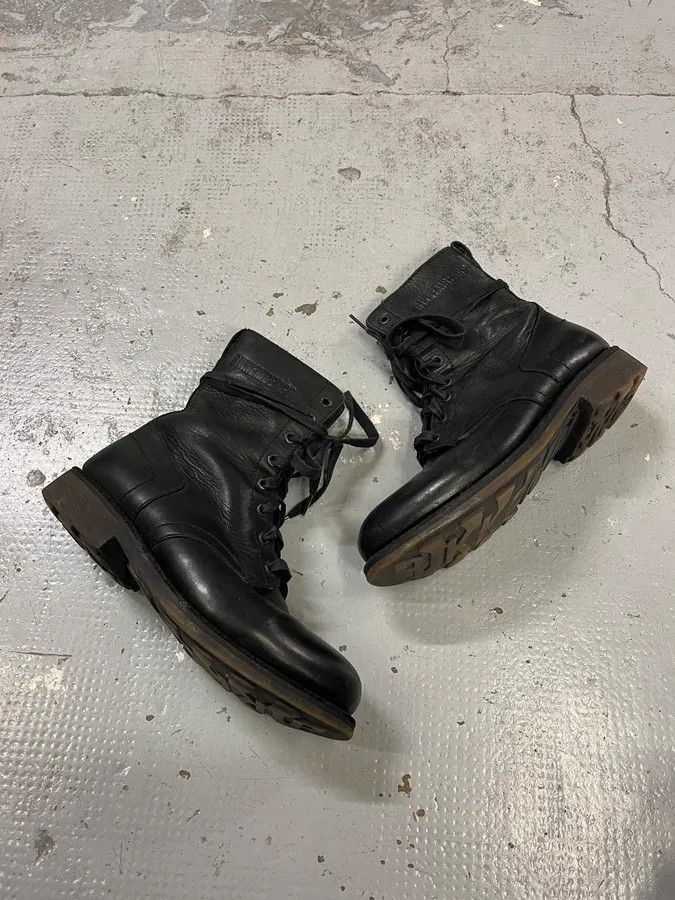 Dirk Bikkembergs Dirk Bikkembergs Black Combat Leather Boots Size US 7 / EU 40 - 2 Thumbnail