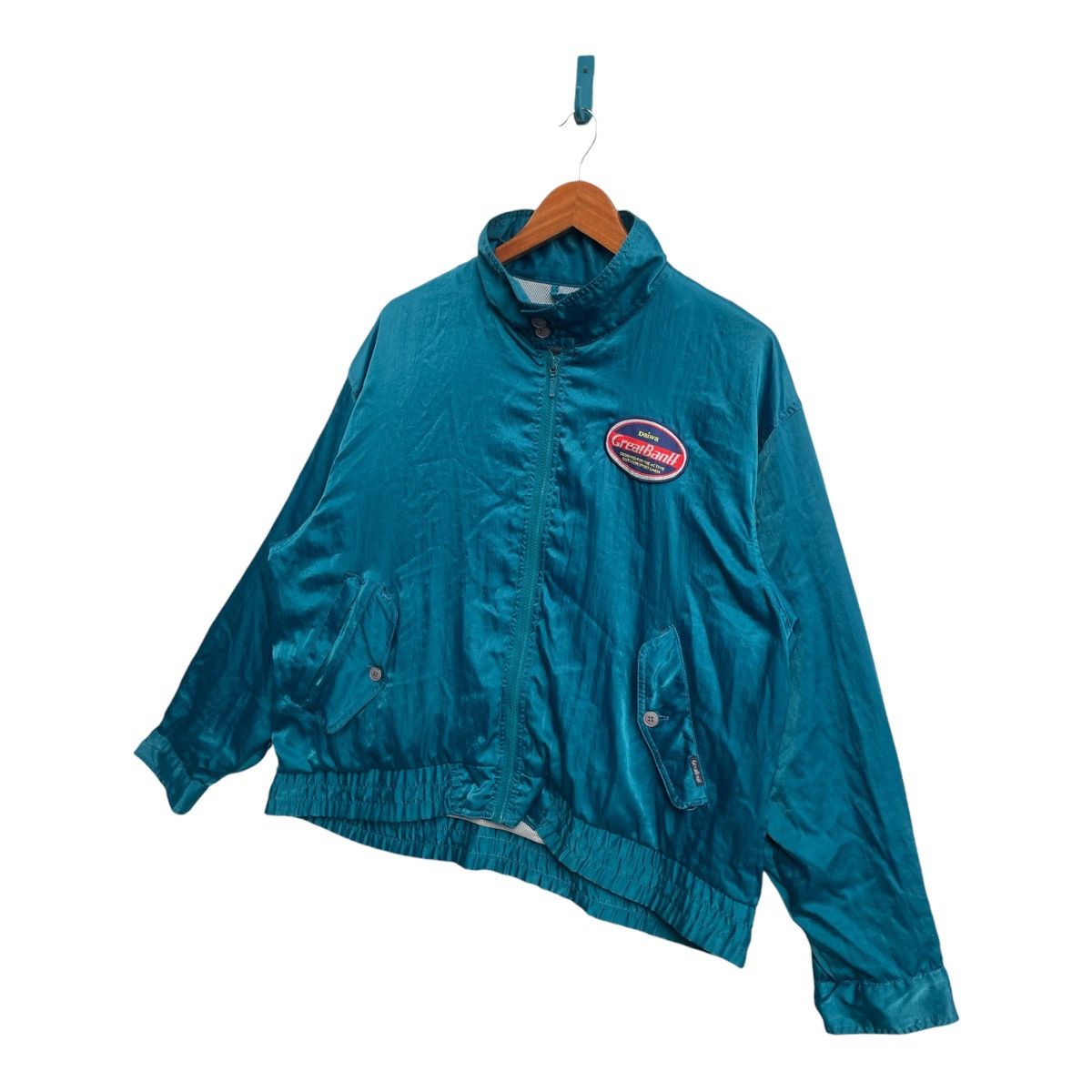 DAIWA × Vintage Vintage Daiwa Satin Style Windbreaker Jacket Size US XL / EU 56 / 4 - 2 Thumbnail