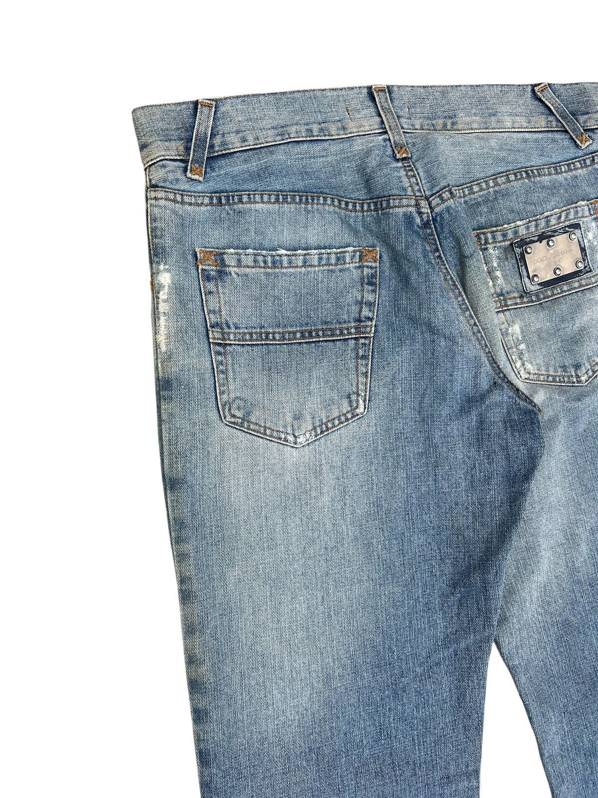 Dolce & Gabbana Vintage Dolce & Gabbana Distress Dirty Mud Denim Loose Jeans Size US 32 / EU 48 - 16 Thumbnail