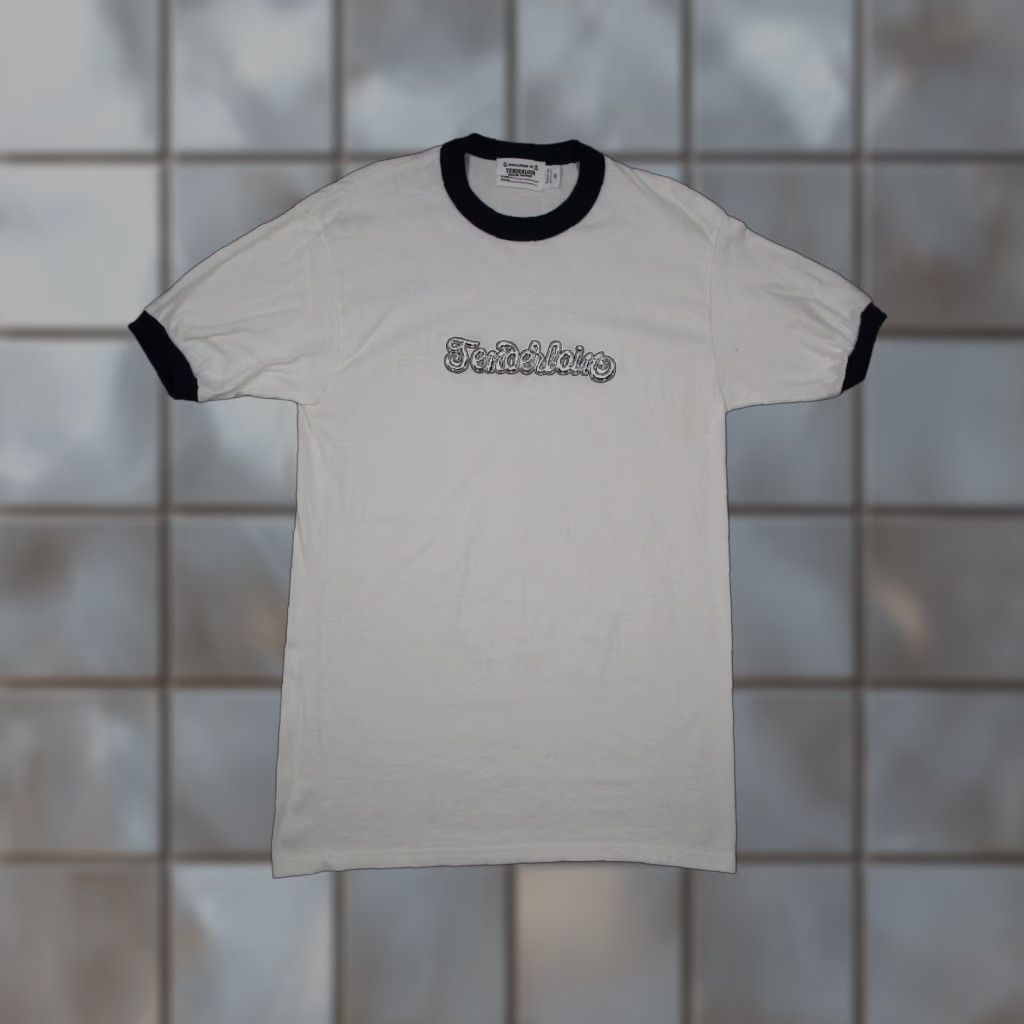 Tenderloin Tenderloin Mens White Short Sleeve T-Shirt Crew Neck Ringer Logo Made in USA 100% Cotton 2K Size US M / EU 48-50 / 2 - 1 Thumbnail