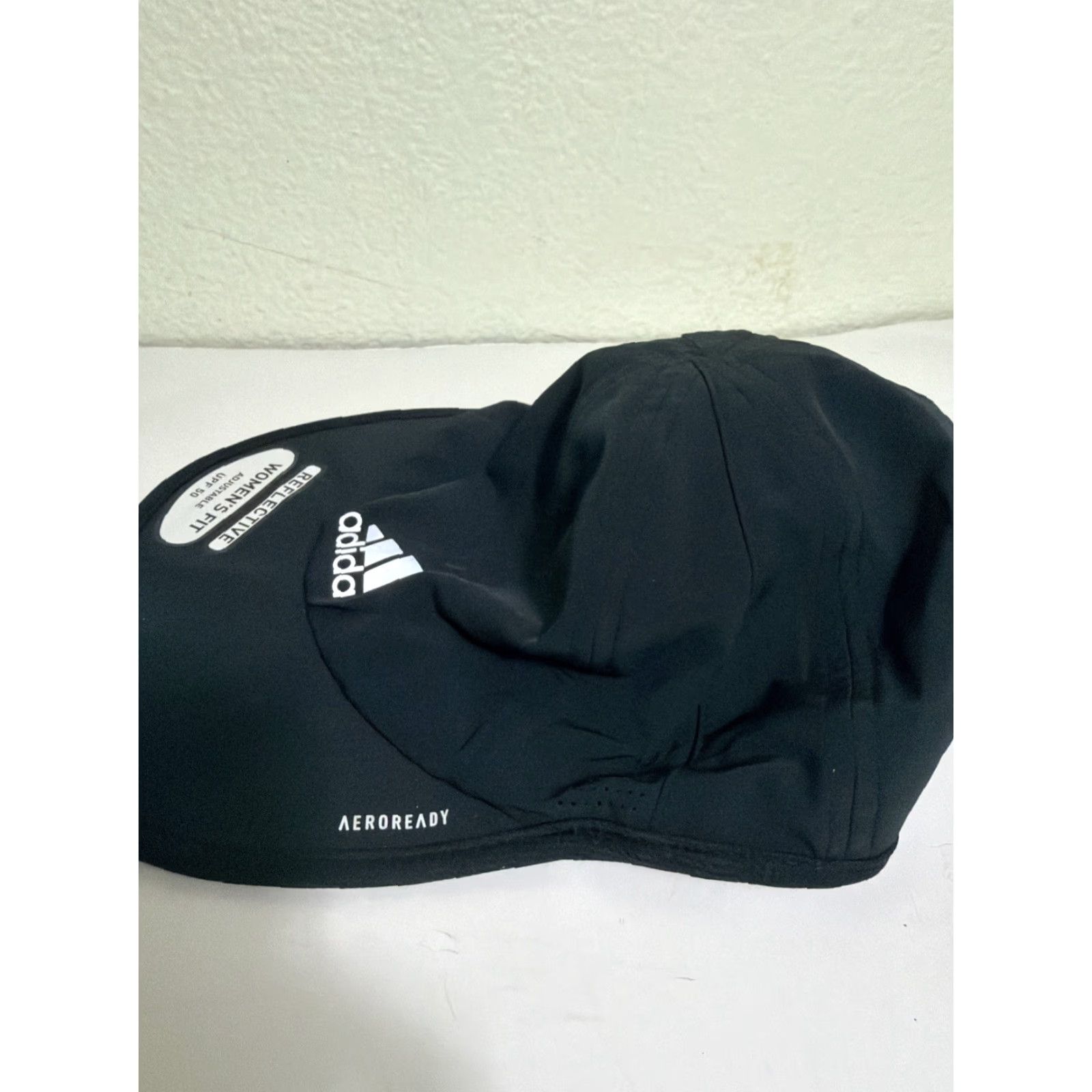 Adidas Adidas Women’s Aeroready Reflective Black Running Strapback Hat UPF 50 Adjustable Women’s Baseball Cap Reflective Adidas Hat Size ONE SIZE - 7 Thumbnail