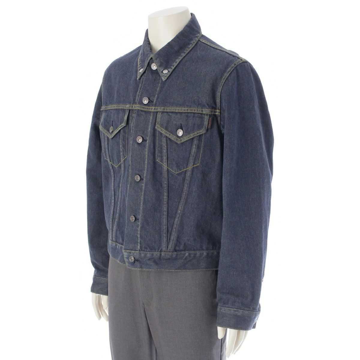 Yohji Yamamoto Yohji Yamamoto POUR HOMME 3rd Third Type Denim Jacket Size US XXL / EU 58 / 5 - 2 Thumbnail
