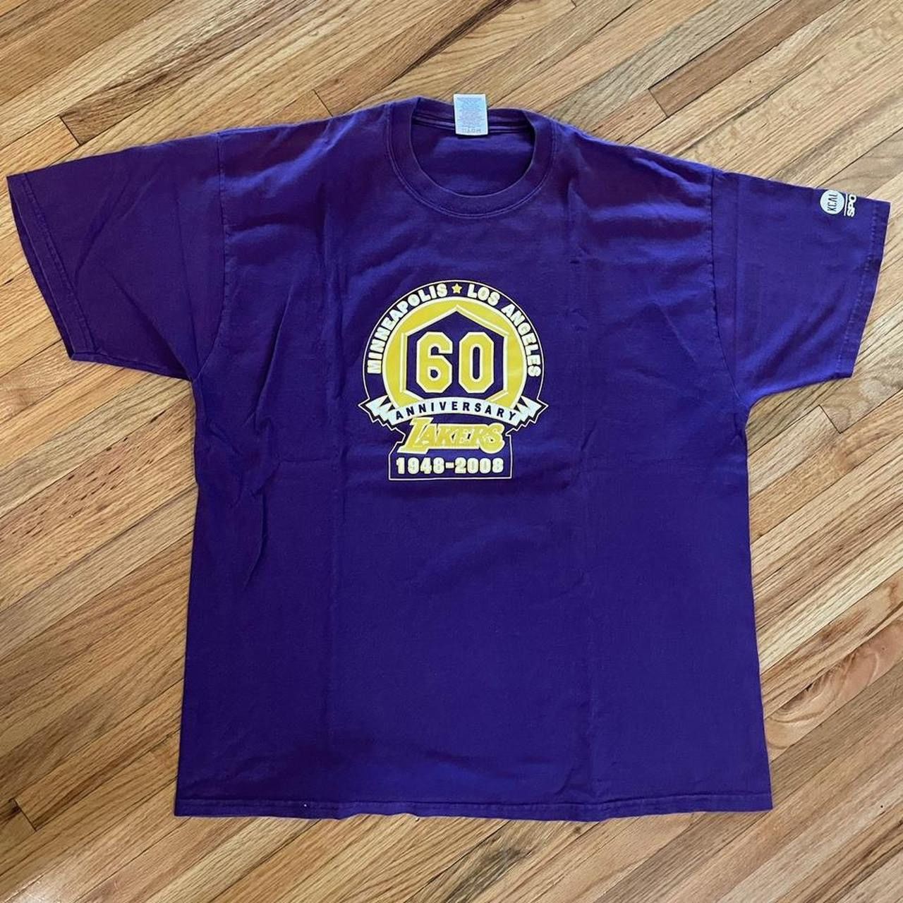 NBA 2008 Los Angeles Lakers 60th Anniversary Promo T-Shirt Size US XL / EU 56 / 4 - 1 Thumbnail