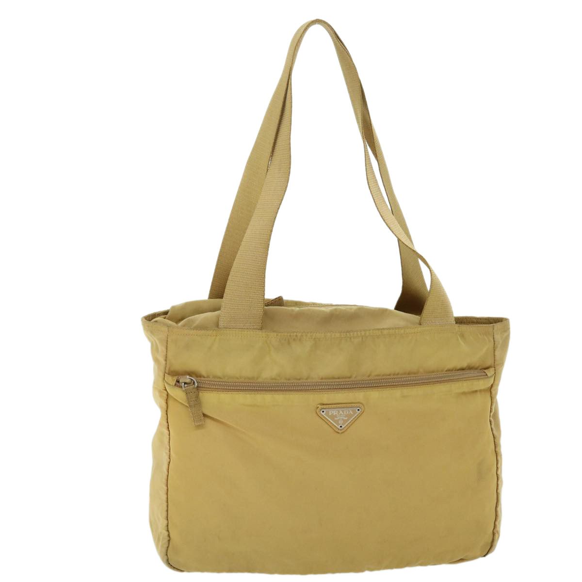 Prada Beige Synthetic Shoulder Bag (Pre-Owned) Size ONE SIZE - 1 Thumbnail