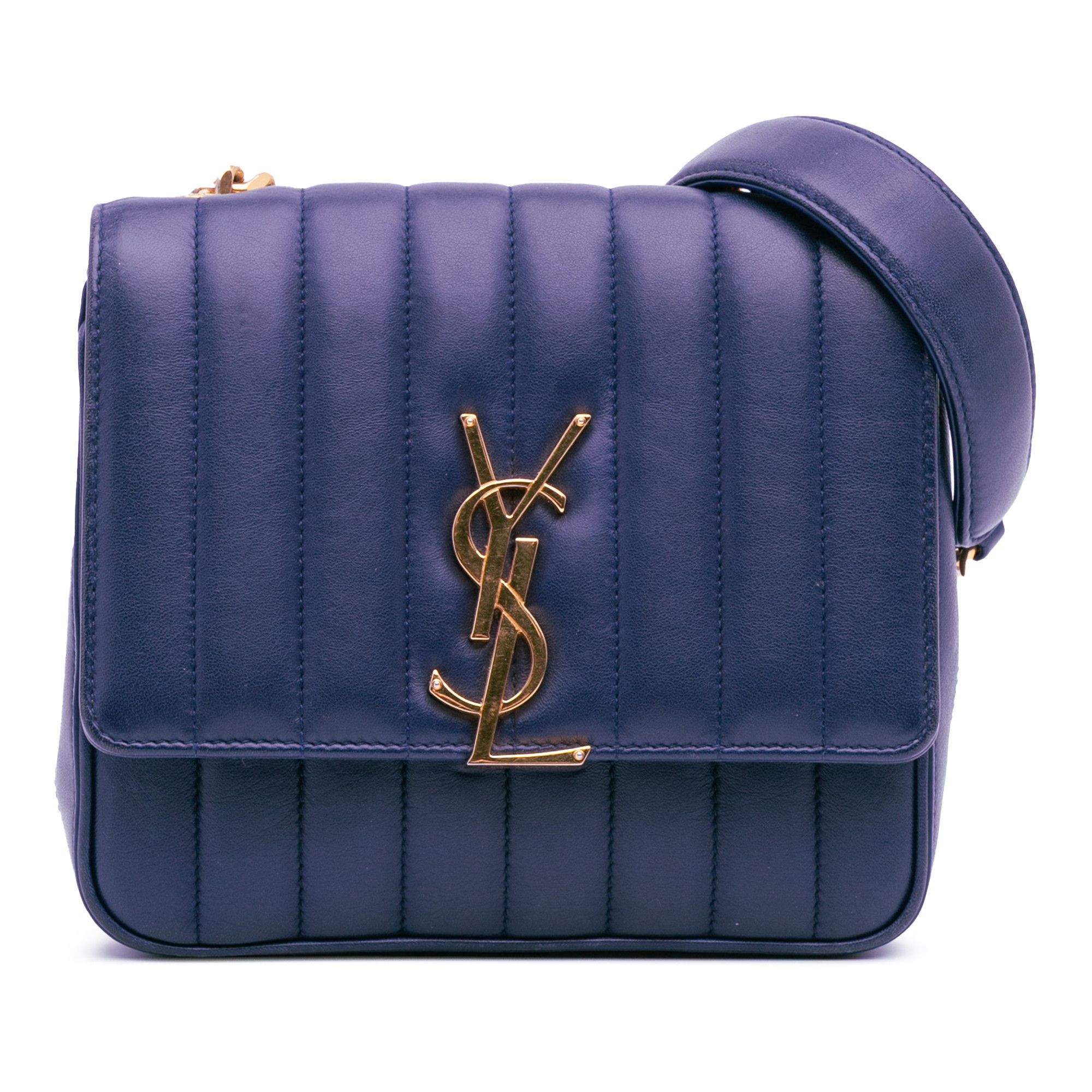 Yves Saint Laurent Medium Lambskin Monogram Vicky Chain Bag
