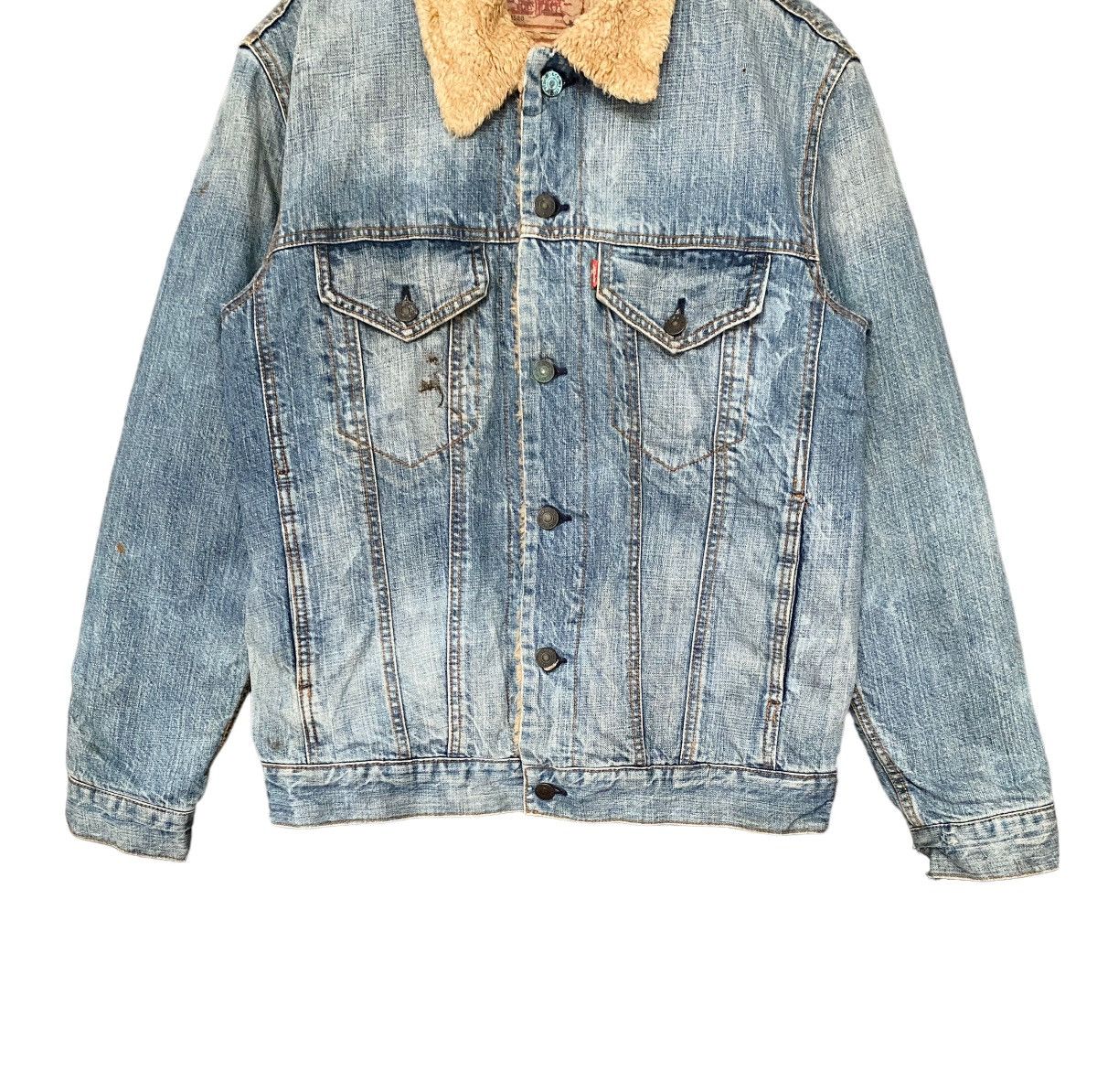 Japanese Brand × Levi's × Vintage Vintage Brand Levis Sherpa Trucker Jacket 1990s Size US M / EU 48-50 / 2 - 3 Thumbnail