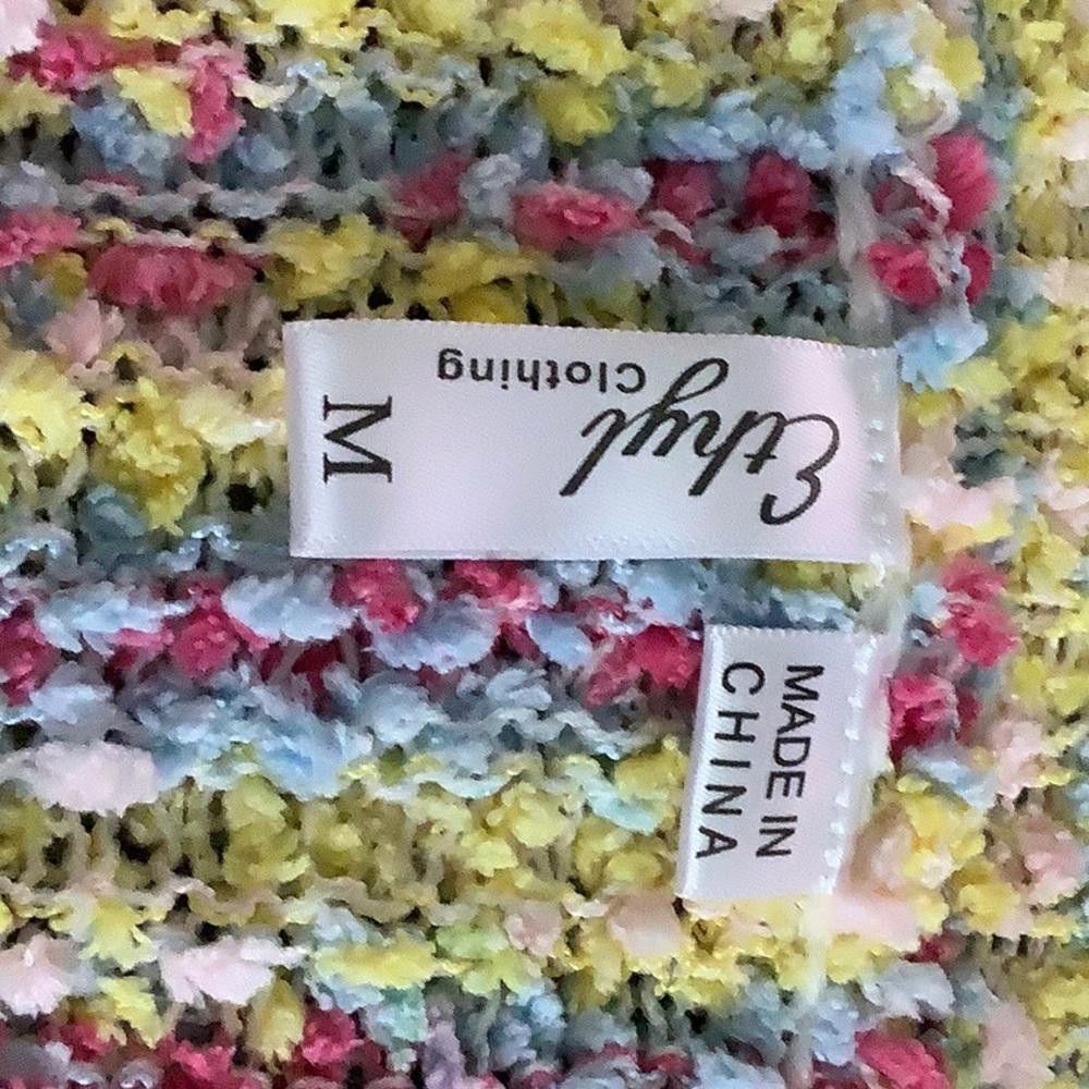 Designer CT1906 Ethyl Pastel Color V-neck Sweater M Size M / US 6-8 / IT 42-44 - 6 Thumbnail