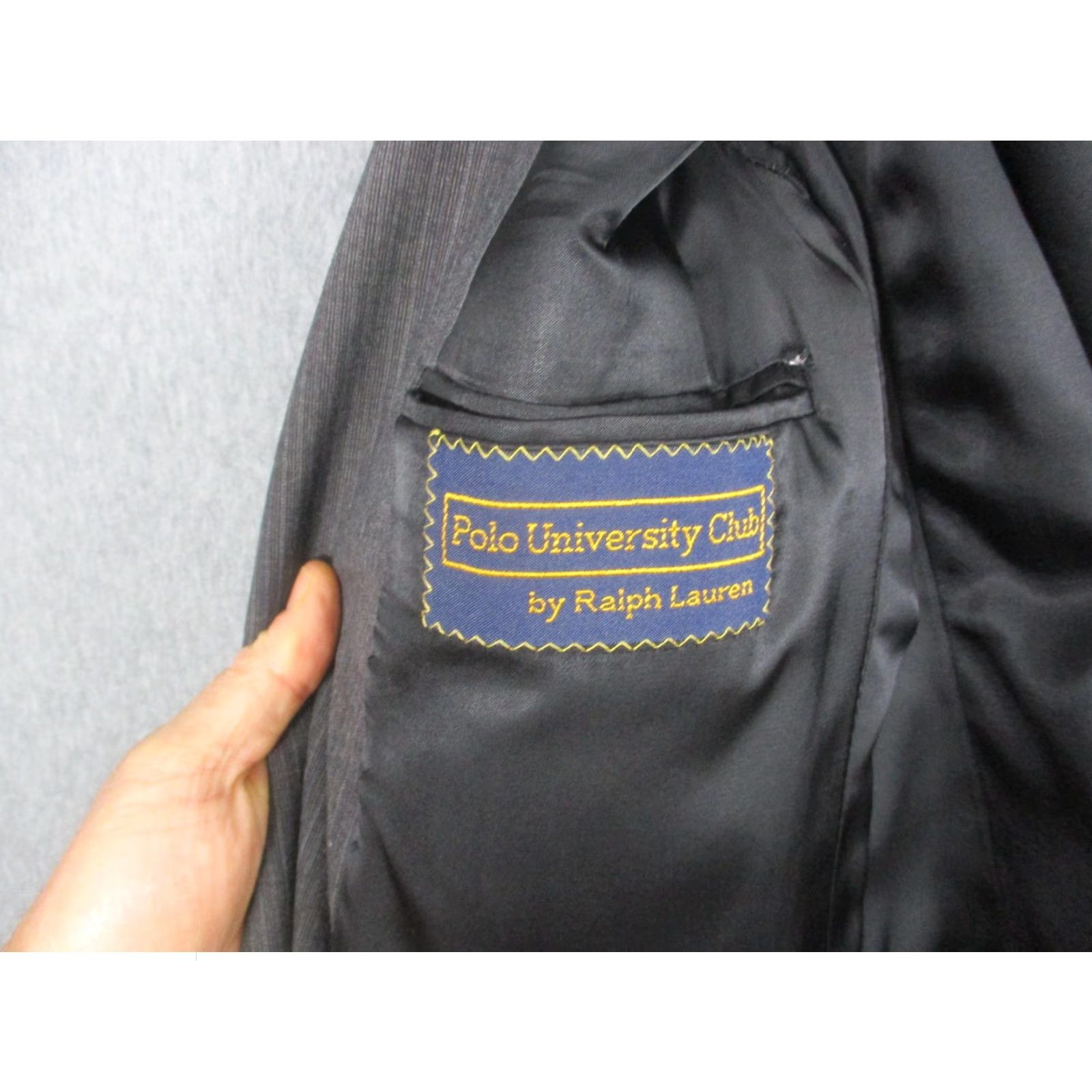 Ralph Lauren VINTAGE Polo University Club Ralph Lauren Suit Jacket Mens 44 Gray USA 90s Size US XXL / EU 58 / 5 - 7 Thumbnail