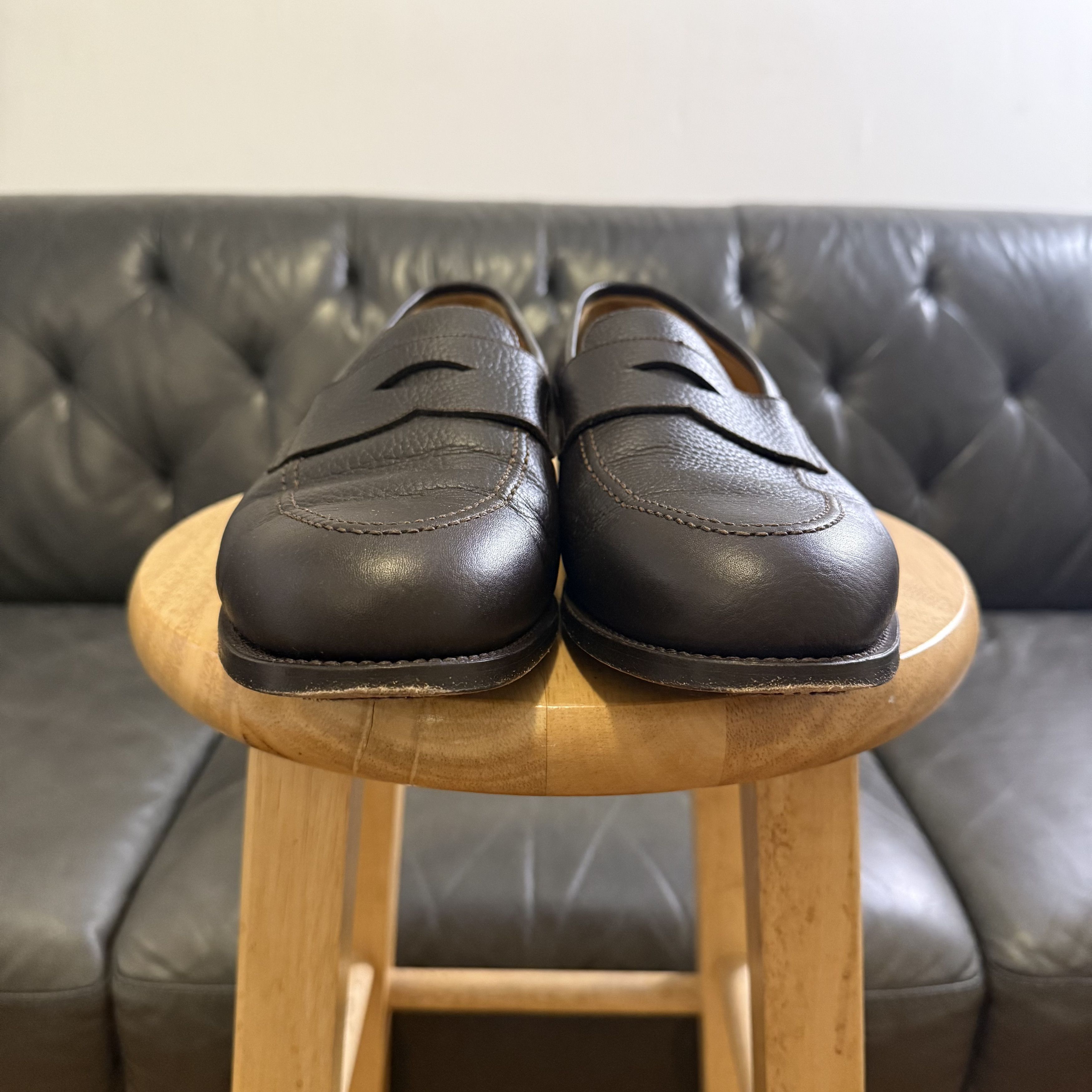 MORJAS Brown Leather Penny Loafer Size US 11.5 / EU 44-45 - 3 Thumbnail