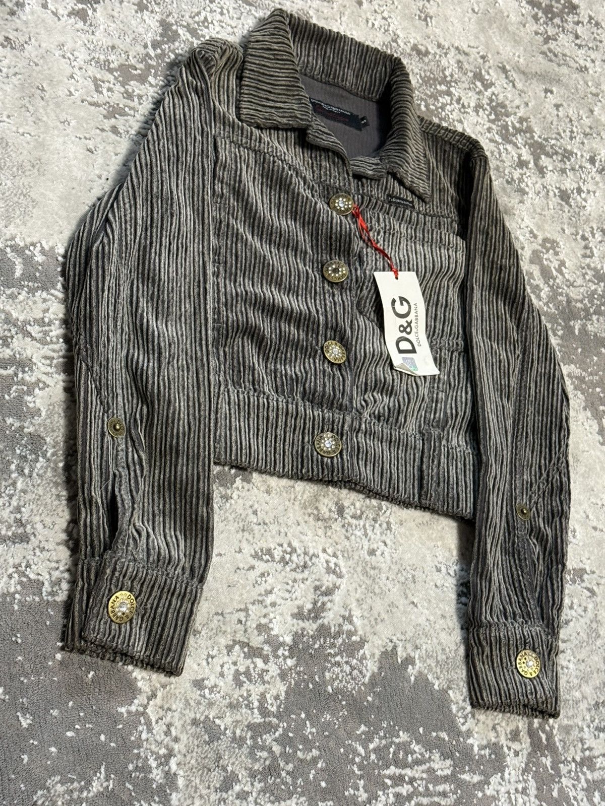 Dolce & Gabbana Dolce & Gabbana Vintage Brown Cropped streetwear Jacket y2k Size S / US 4 / IT 40 - 2 Thumbnail