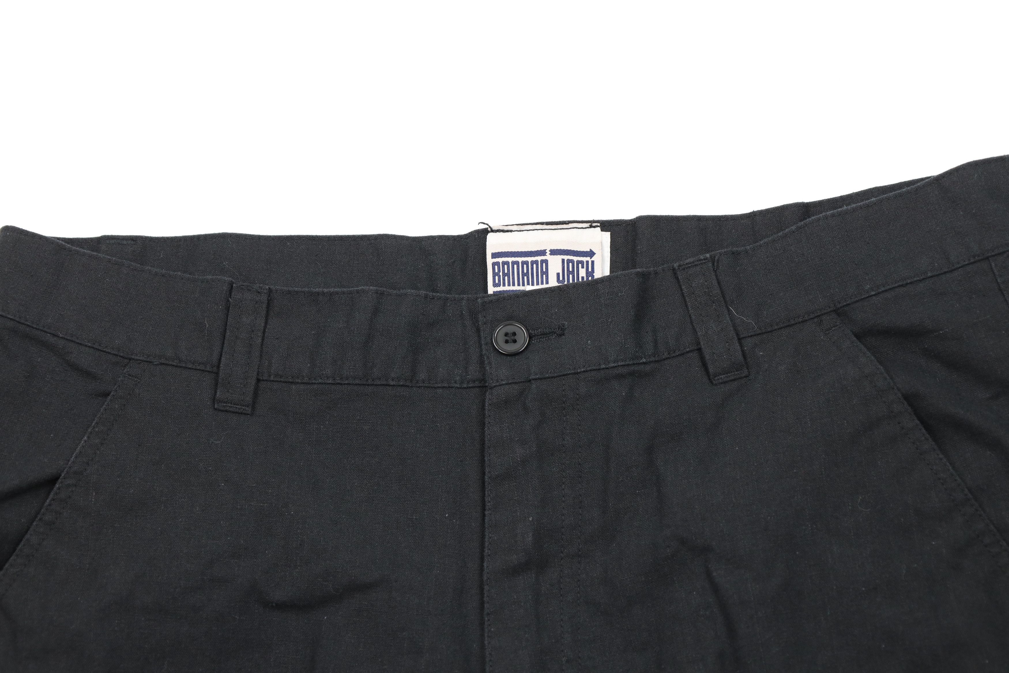 Vintage Vintage 90s Y2K Streetwear Blend Baggy Cargo Shorts Black Size US 36 / EU 52 - 2 Thumbnail