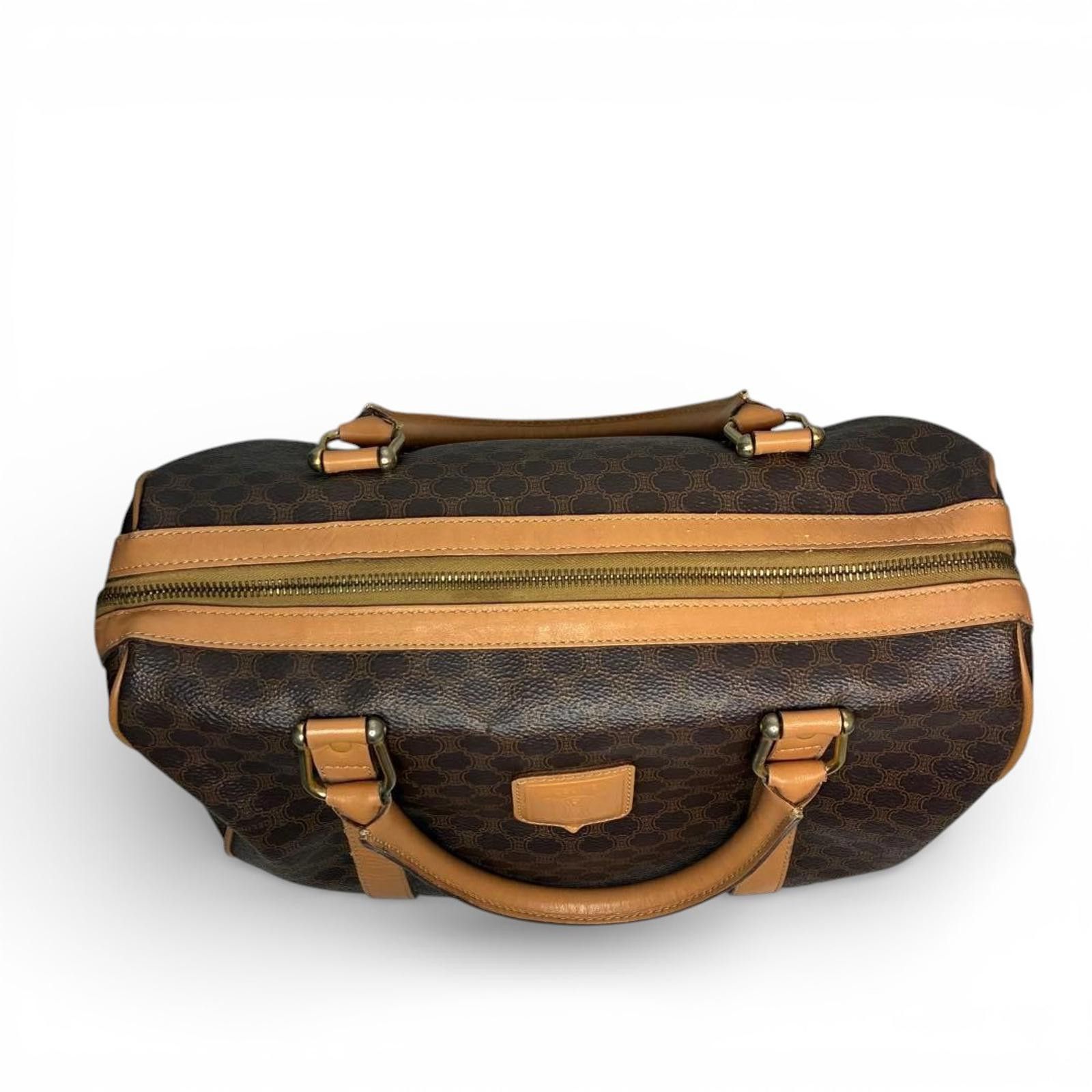 Celine Celine - Brown Monogram Canvas Leather Handbag Size ONE SIZE - 6 Thumbnail