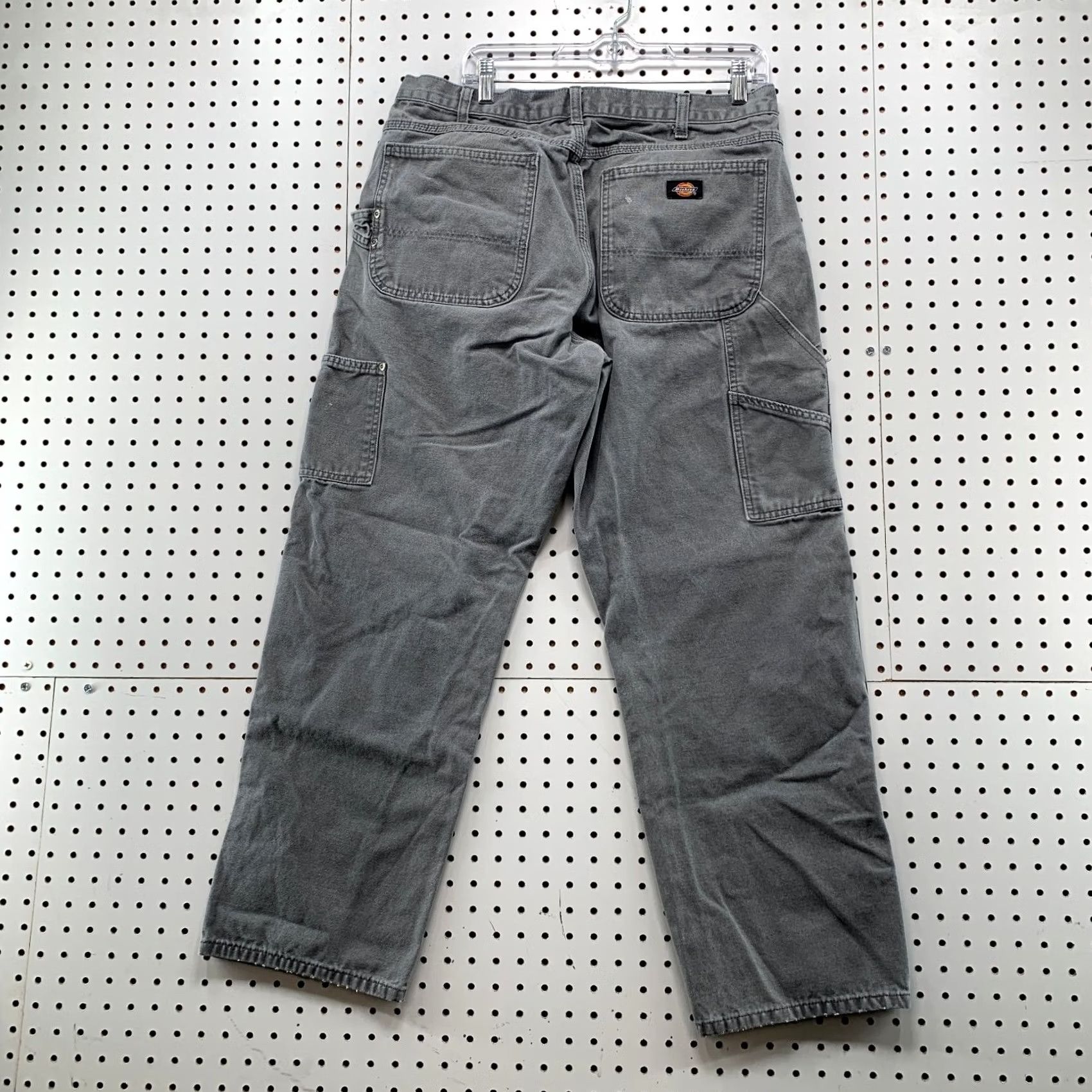 Dickies Dickies Carpenter Pants Mens 34x30 Gray Workwear 5-Pocket Cotton Canvas Straight Leg Modern 874 Double Knees Size US 34 / EU 50 - 2 Thumbnail