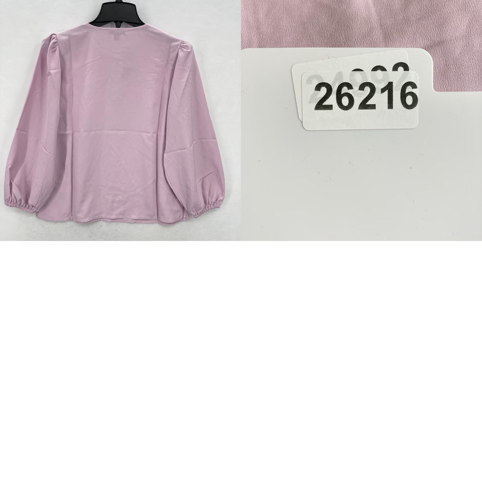 J.Crew J.Crew Puff Sleeve Satin Back Crepe Top Women's SP Petite Pink Keyhole Neckline Shirt Size S / US 4 / IT 40 - 9 Thumbnail