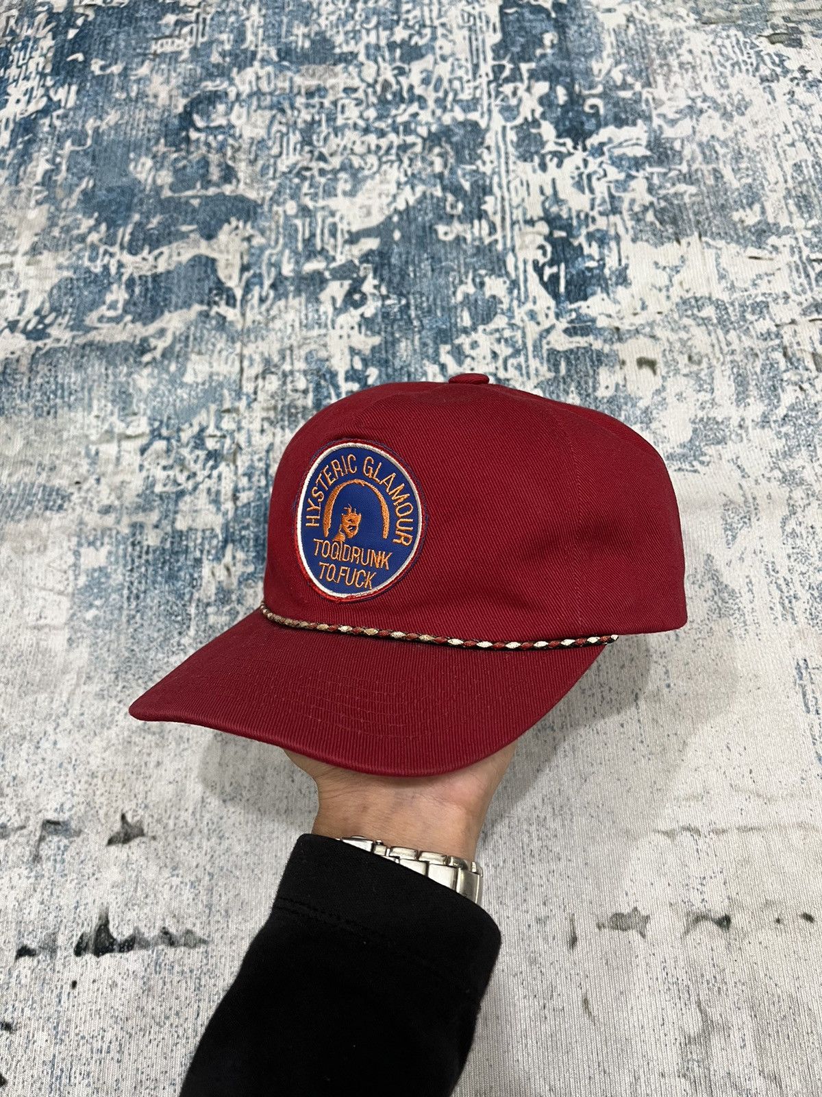 Hysteric Glamour × Japanese Brand 2000s Hysteric Glamour Pacthes Golfer Hat cap Size ONE SIZE - 2 Thumbnail