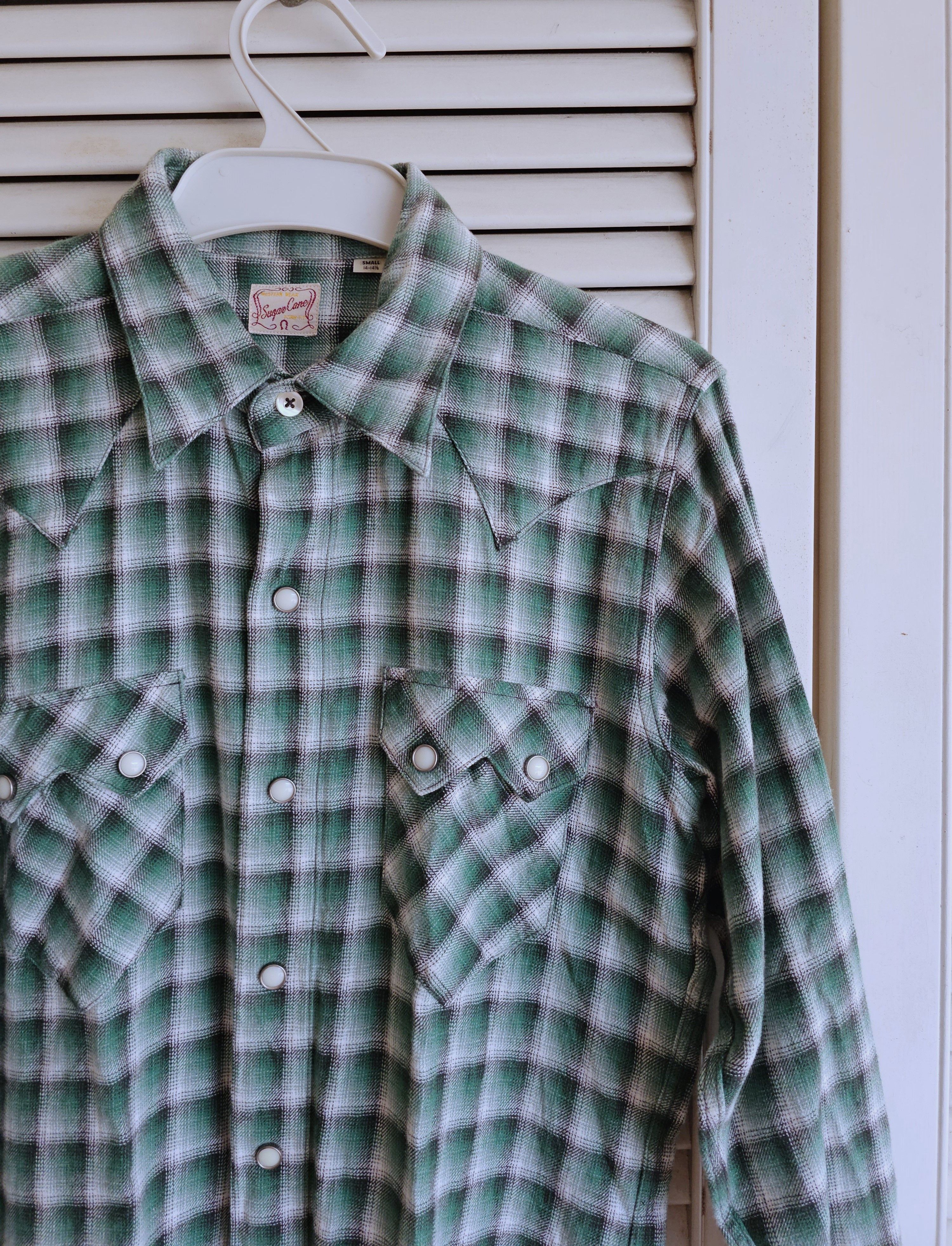 Sugar Cane Sugar Cane Heavyweight Flannel Green Size US S / EU 44-46 / 1 - 2 Thumbnail