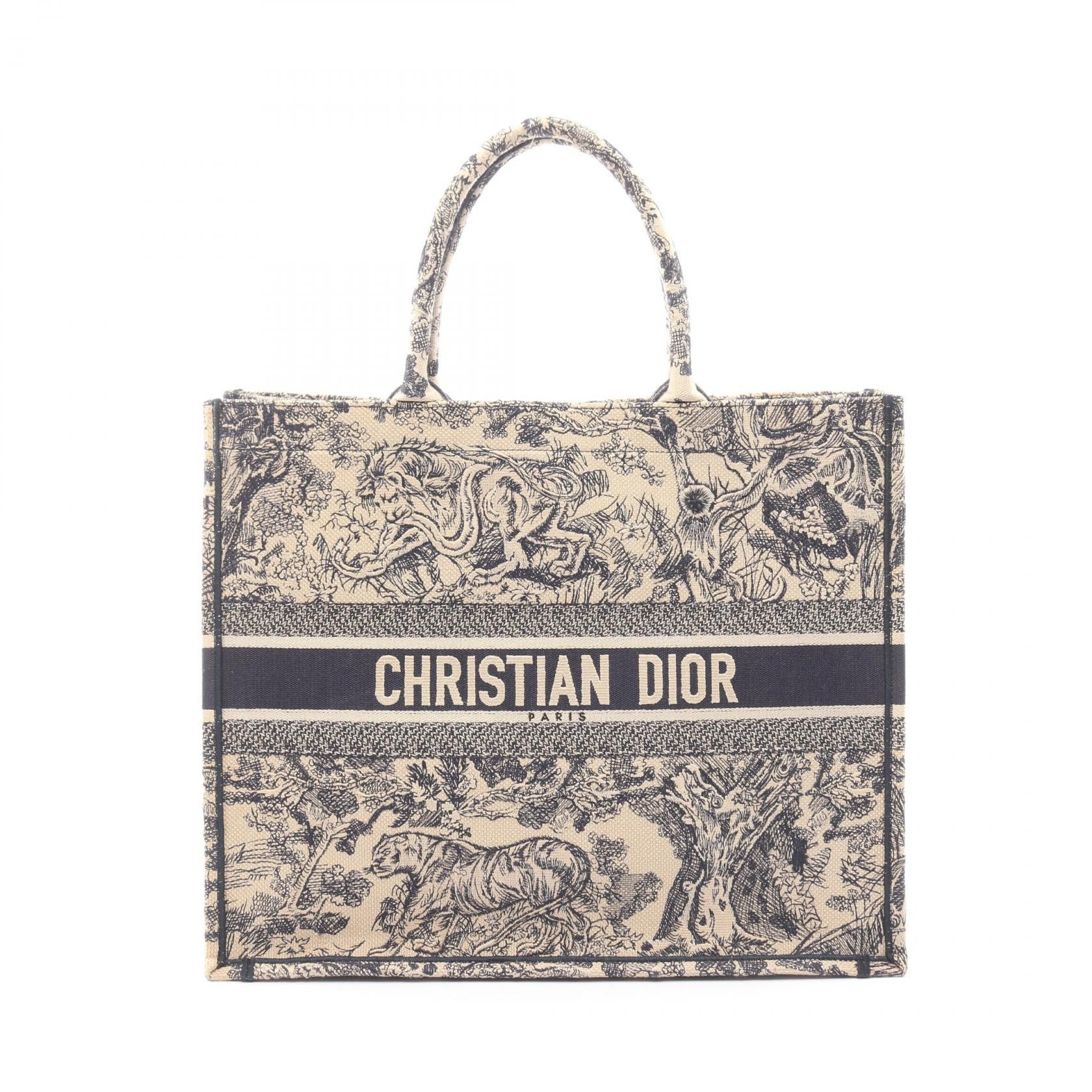 Dior Dior Christian Dior BOOK TOTE Canvas Tote Bag Textile Tote Bag DUTY FREE for USA Size ONE SIZE - 1 Thumbnail