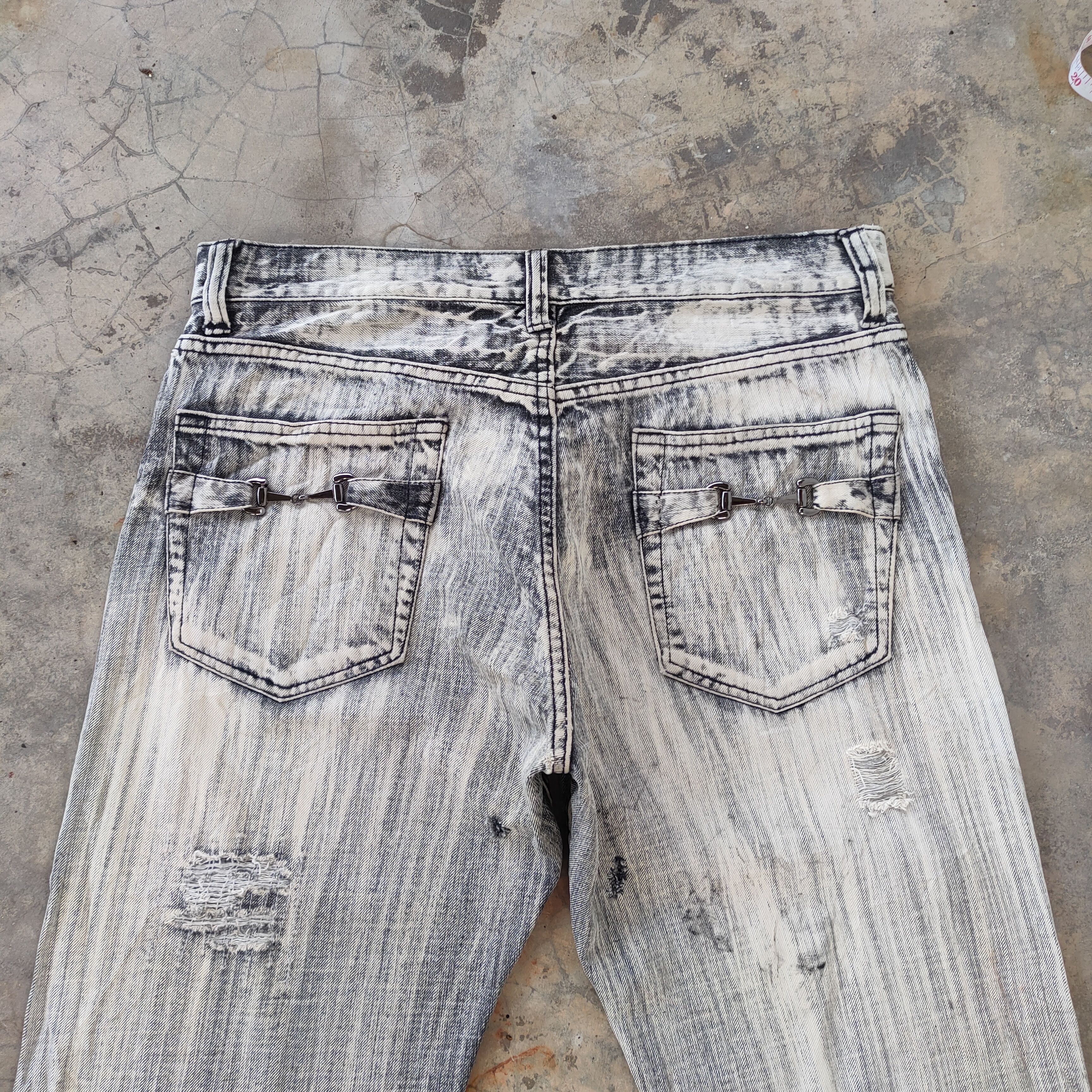 Japanese Brand W34 VINTAGE JAPANESE FADED DISTRESSED JEANS PANTS Size US 34 / EU 50 - 8 Thumbnail