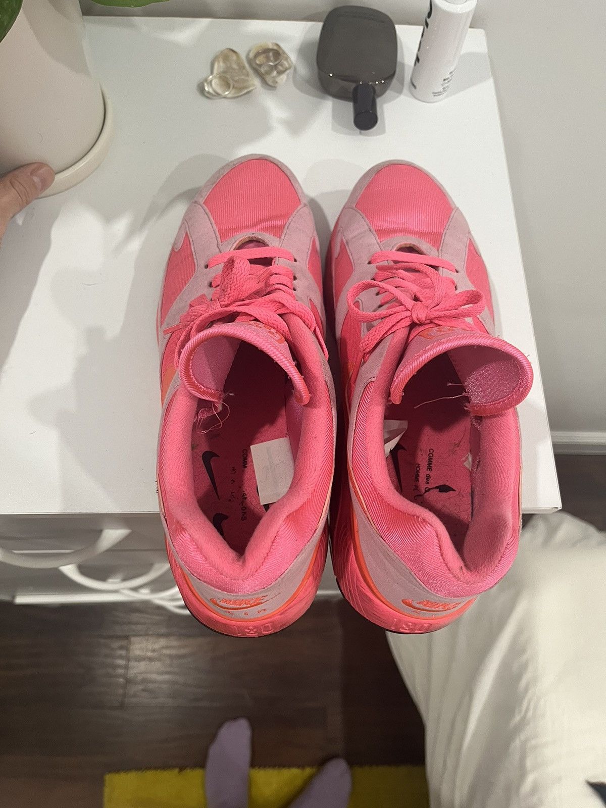 Comme des Garcons × Nike Comme Des Garcon Nike Air Max Triple Pink Size US 9.5 / EU 42-43 - 6 Thumbnail