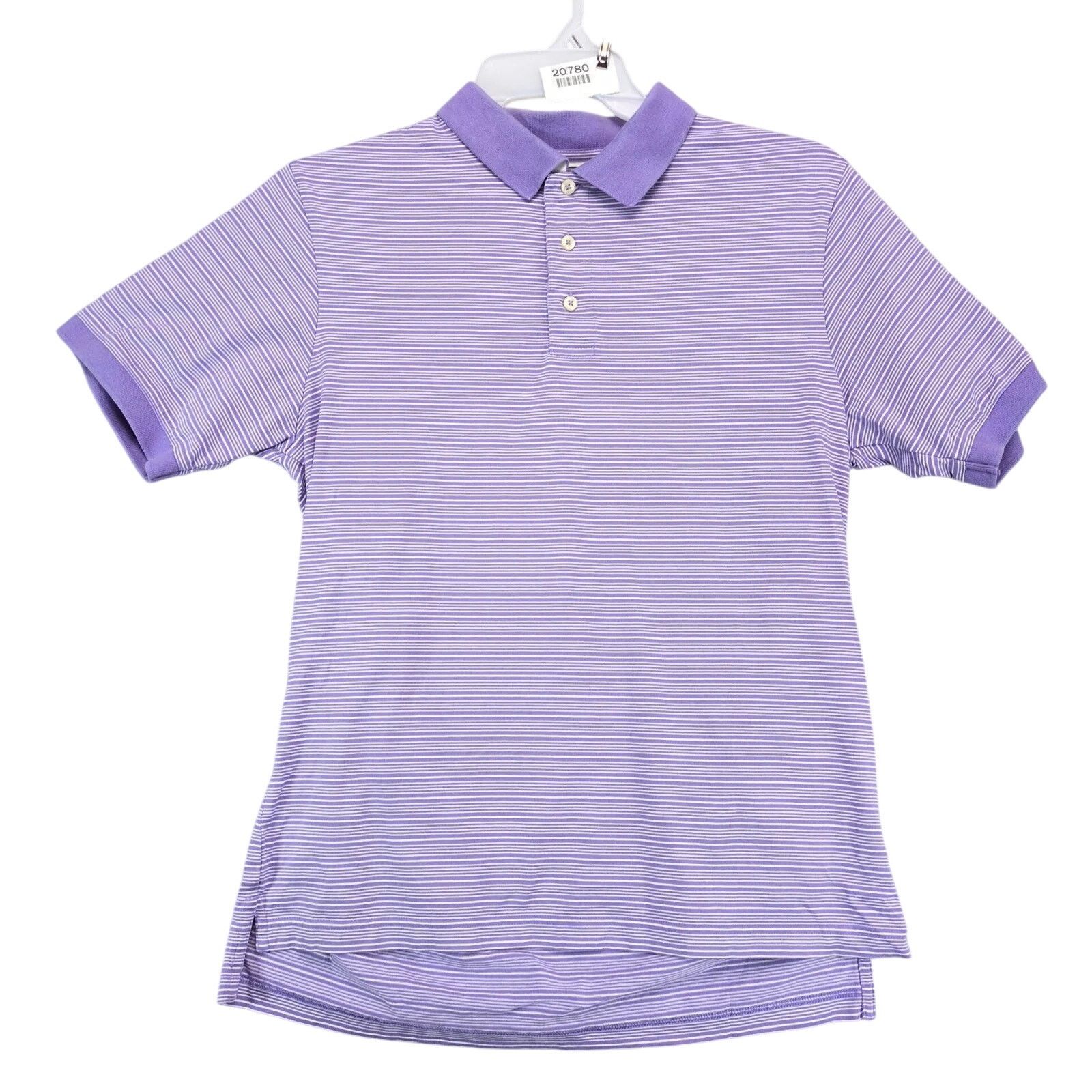Saks Fifth Avenue Black Saks Fifth Avenue Purple Striped Polo Shirt Men's M Size US M / EU 48-50 / 2 - 1 Thumbnail