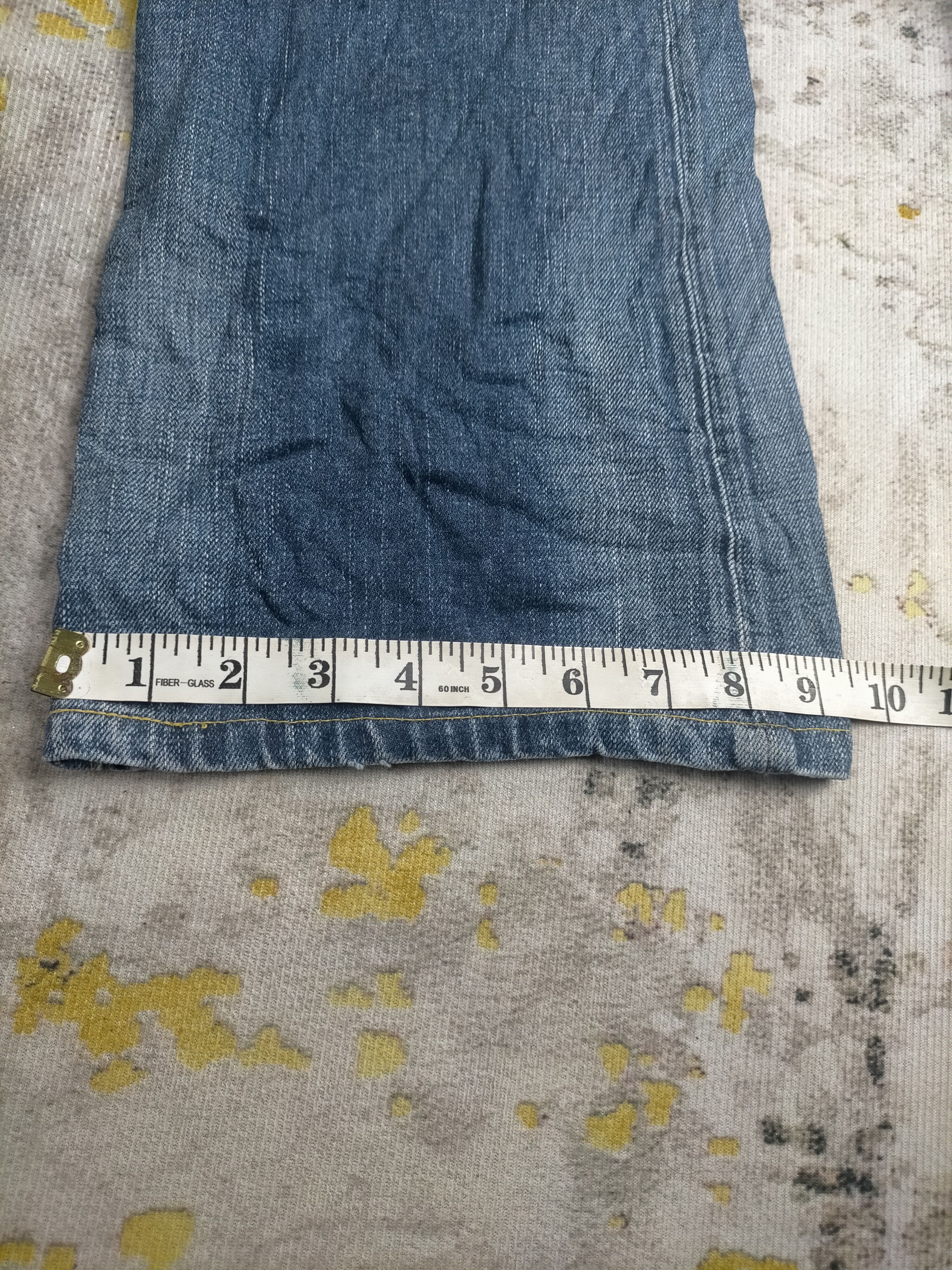 Tornado Mart 90s Flared Back Number Washed Jeans Size US 32 / EU 48 - 11 Thumbnail