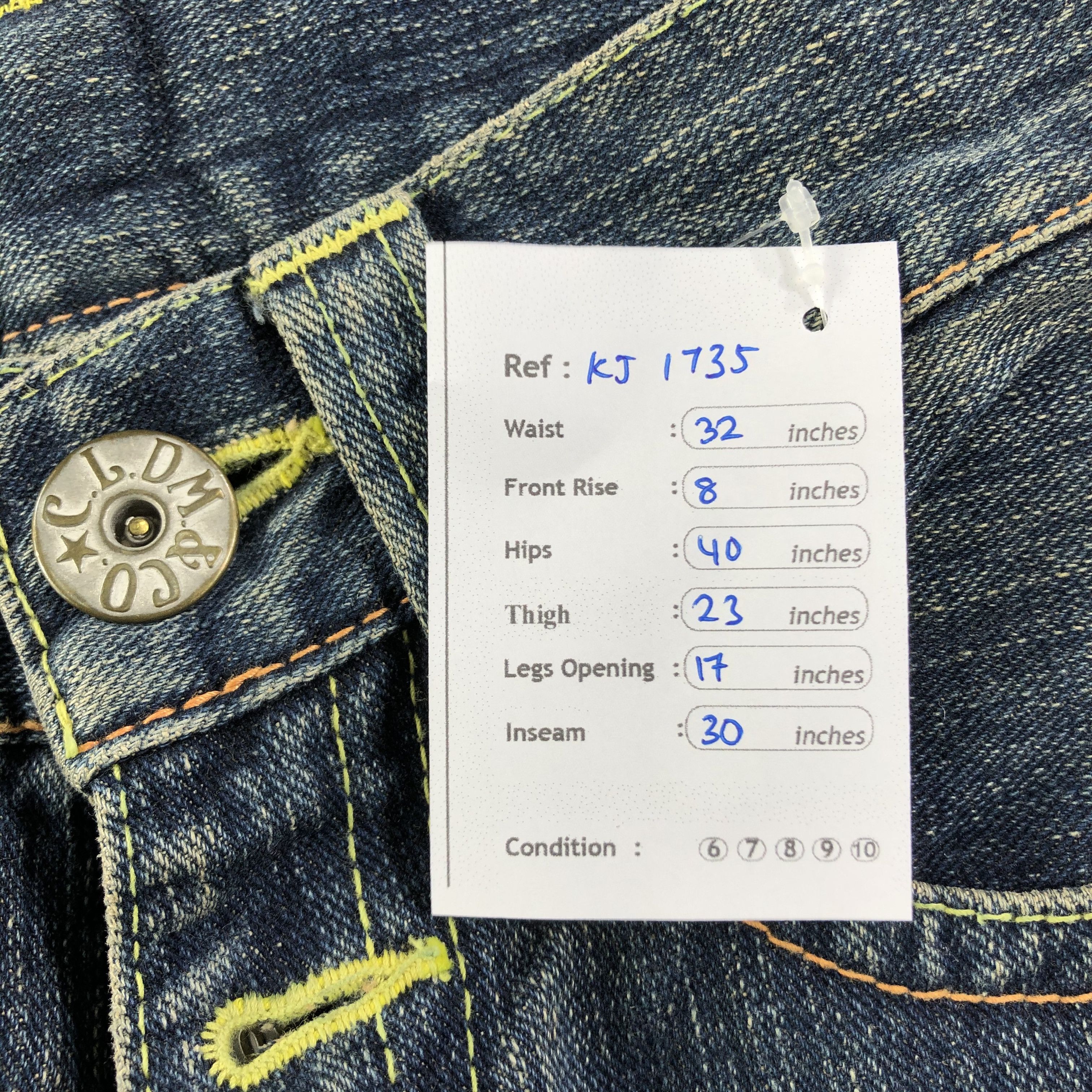 Japanese Brand Japanese Brand Cocolulu Jeans Blue Wash Denim KJ1735 Size 32" / US 10 / IT 46 - 10 Thumbnail