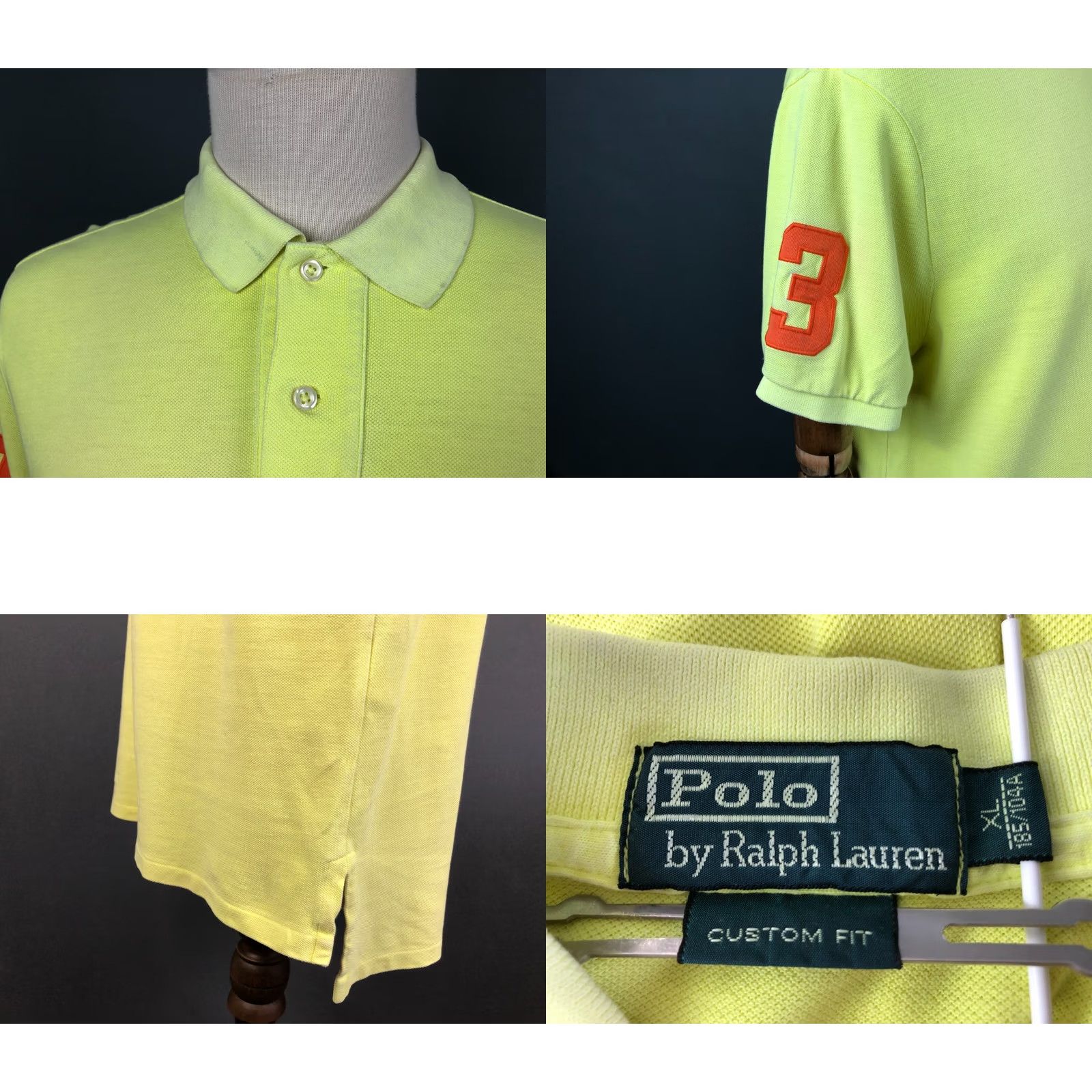 Ralph Lauren Ralph Lauren Polo Men's XL Yellow 100% Cotton Big Pony Polo Shirt Size US XL / EU 56 / 4 - 8 Thumbnail
