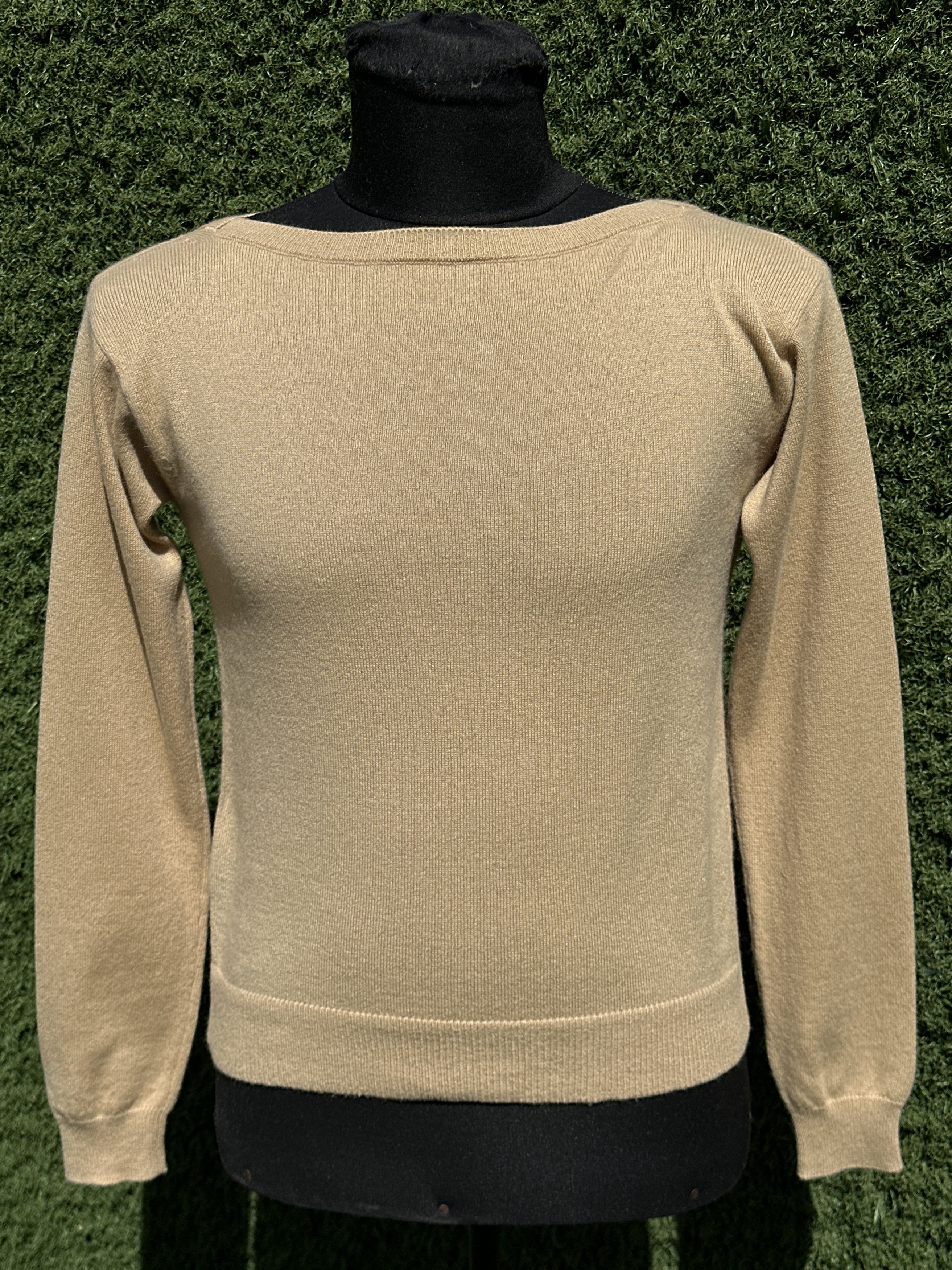 Prada Prada Cashmere Reverse Button Boat Neck Knit Sweater IT 40 Size S / US 4 / IT 40 - 1 Thumbnail