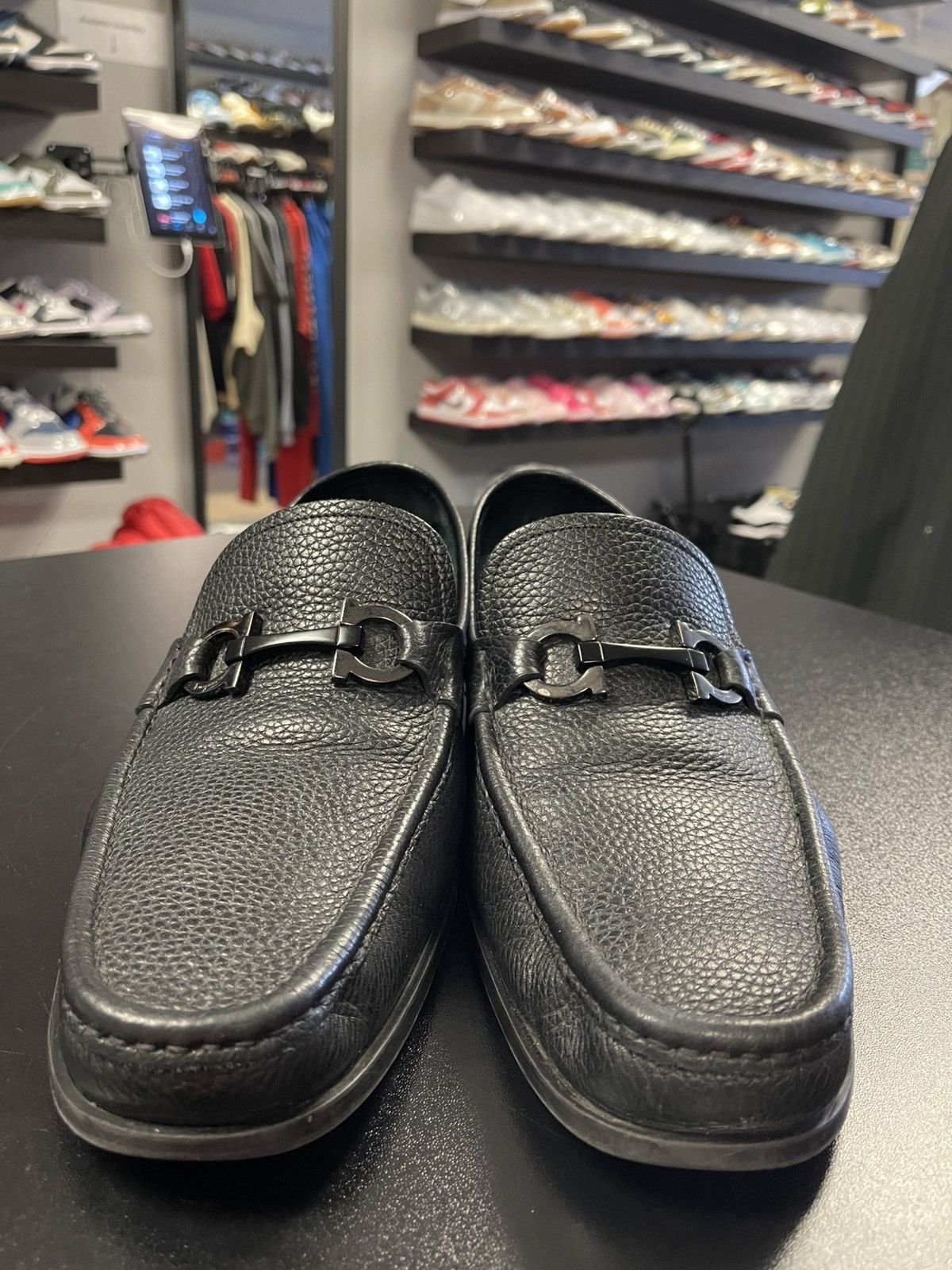 Salvatore Ferragamo Size 12.5 - Ferragamo Grandioso Calfskin Gancini Loafer Size US 12.5 / EU 45-46 - 2 Thumbnail