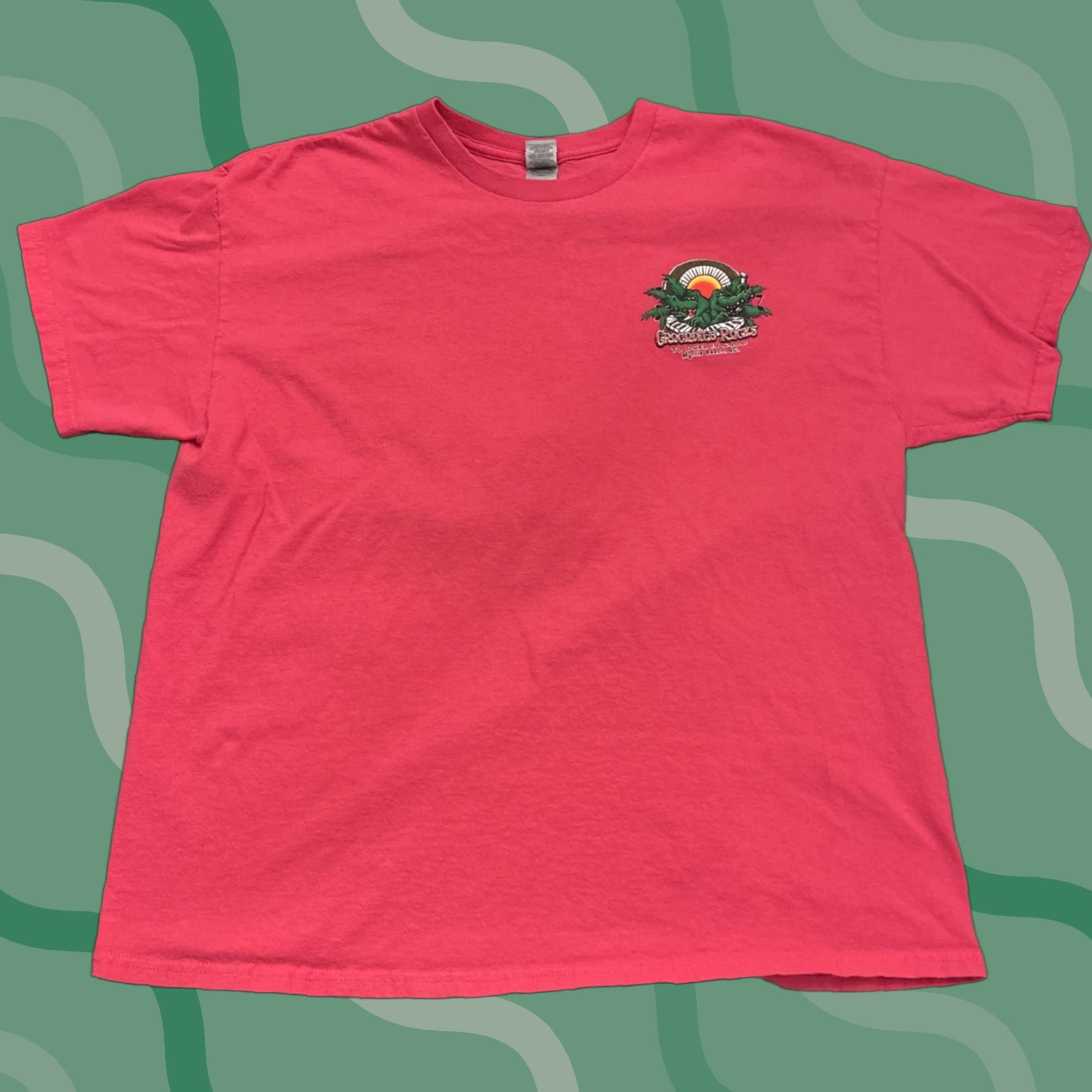 Pinko VINTAGE CROCODILE ROCKS DUELING PIANOS BAR MYRTLE BEACH SC T-Shirt XL Pink Mens Size US XL / EU 56 / 4 - 1 Thumbnail