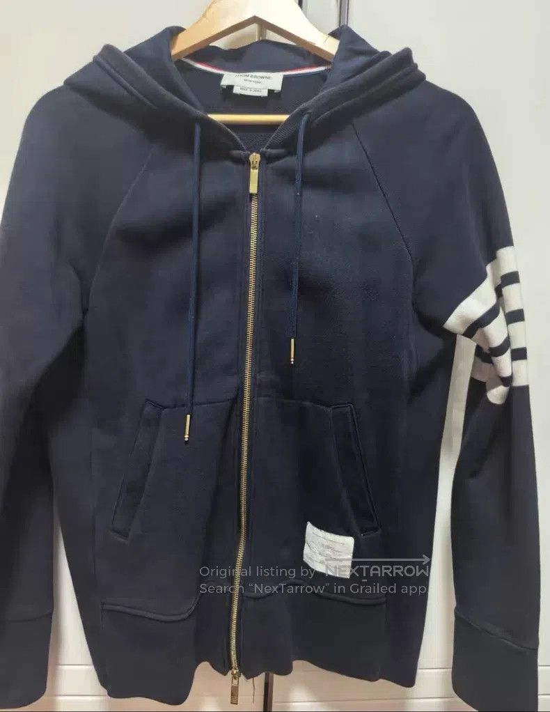 Thom Browne Thom Browne Blue hoodie Size US L / EU 52-54 / 3 - 4 Thumbnail