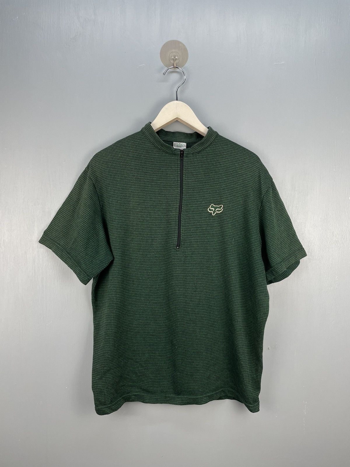Fox Racing Vintage 90s Fox Racing MTB bicycle half zip shirt Size US L / EU 52-54 / 3 - 1 Thumbnail