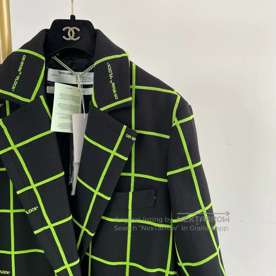 Off-White offwhite long plaid coat size 36. Size US S / EU 44-46 / 1 - 3 Thumbnail