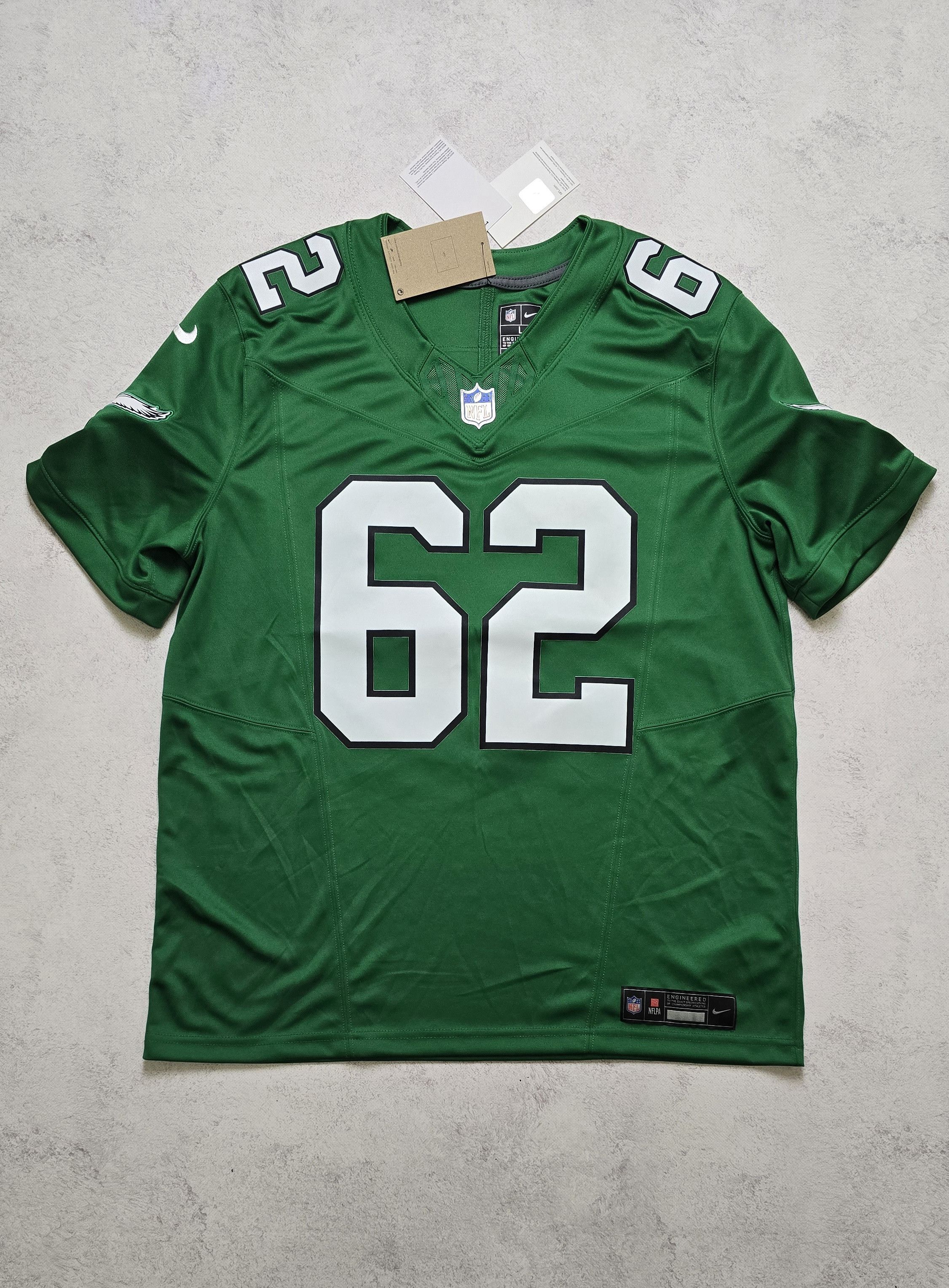 Nike Jason Kelce Philadelphia Eagles FUSE Limited Jersey Kelly Size US L / EU 52-54 / 3 - 1 Thumbnail