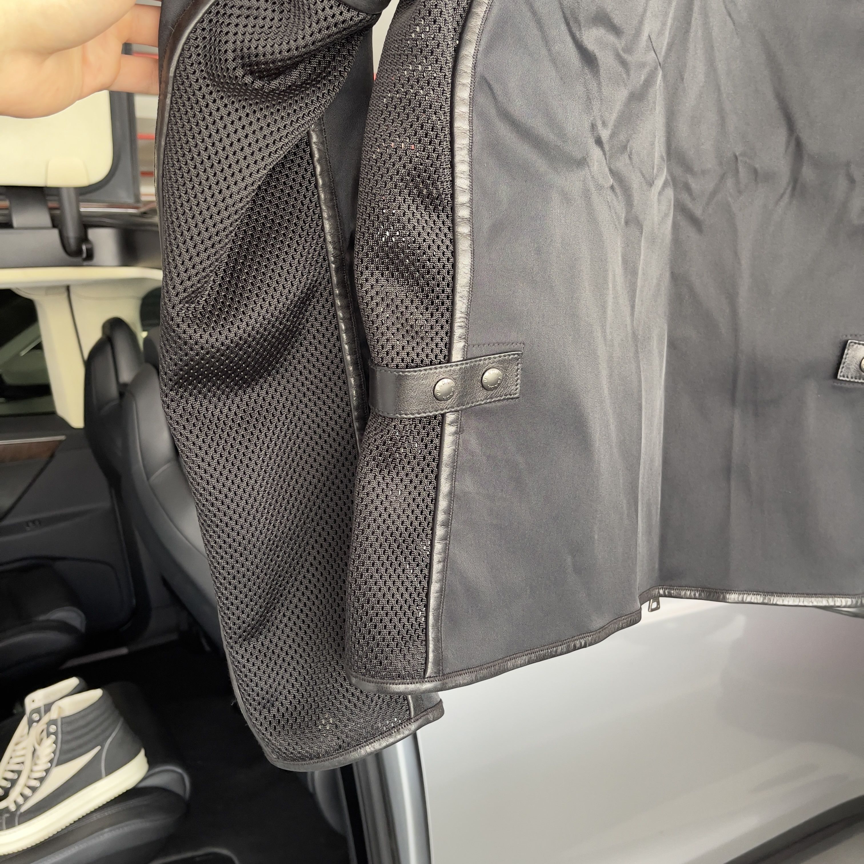 Prada Prada Runway Mesh Motorcycle Biker Jacket Size M Size US M / EU 48-50 / 2 - 15 Thumbnail