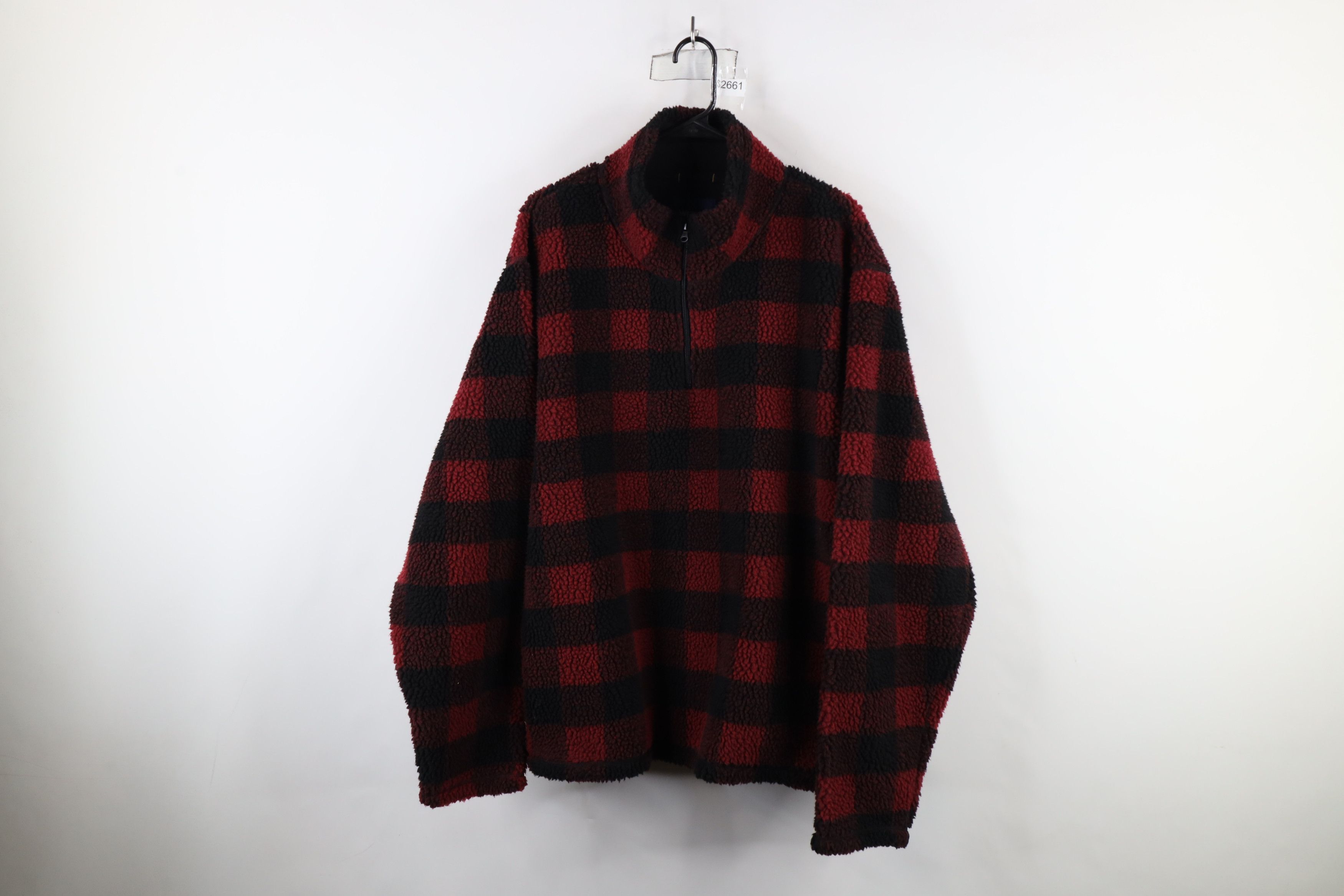 Vintage × Wrangler Vintage Wrangler Fleece Half Zip Pullover Sweater Jacket Size US XXL / EU 58 / 5 - 1 Thumbnail