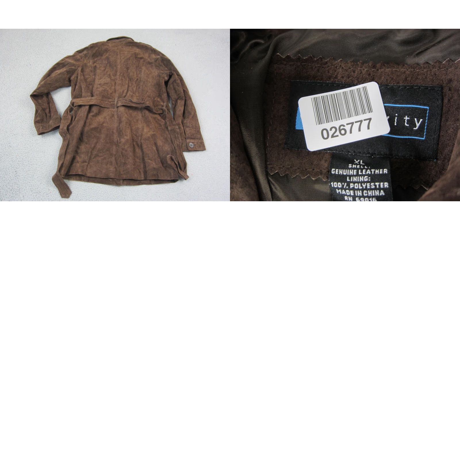 Vintage VINTAGE Relativity Jacket Womens Extra Large XL Brown Genuine Leather Belted Size XL / US 12-14 / IT 48-50 - 8 Thumbnail