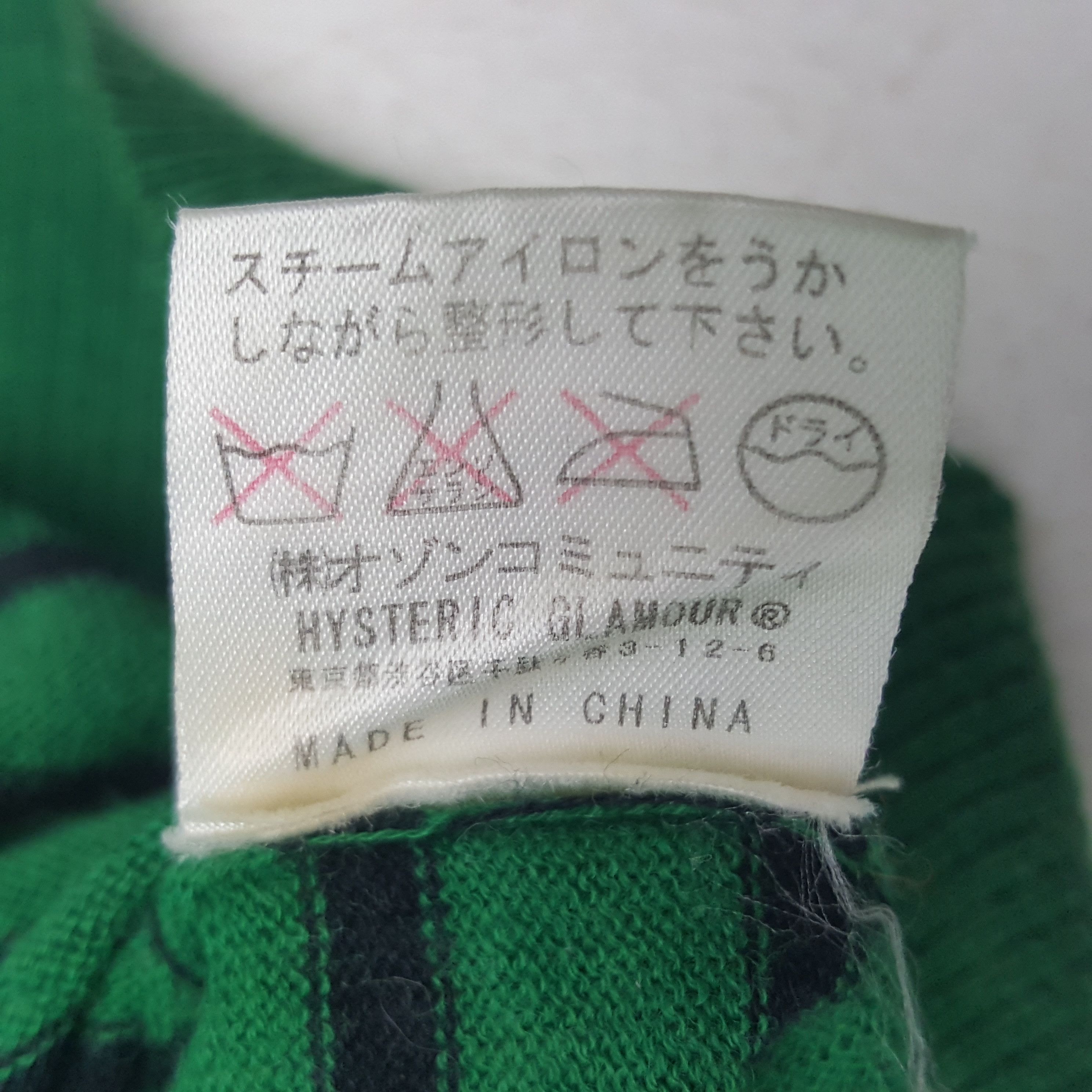 Hysteric Glamour × Vintage Vintage Hysteric Glamour Striped Knitwear Size S / US 4 / IT 40 - 8 Thumbnail